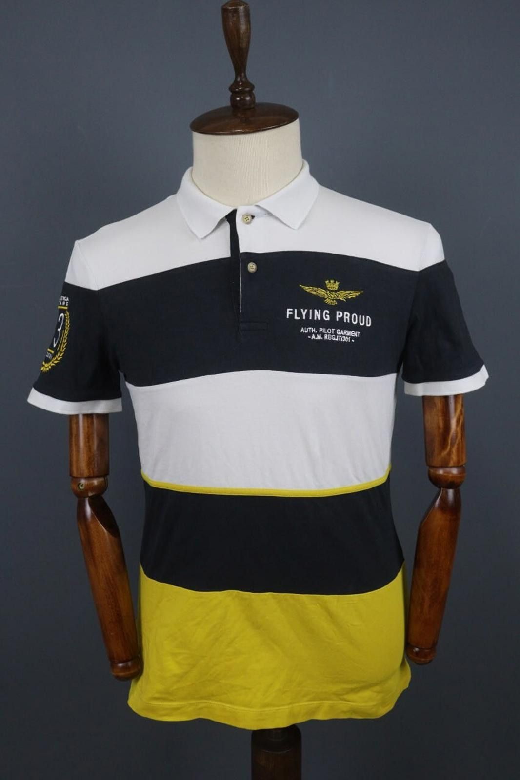 Aeronautica Militare Aeronautica Militare Multi Cotton Striped Polo Shirt Size M Size US M / EU 48-50 / 2 - 1 Thumbnail