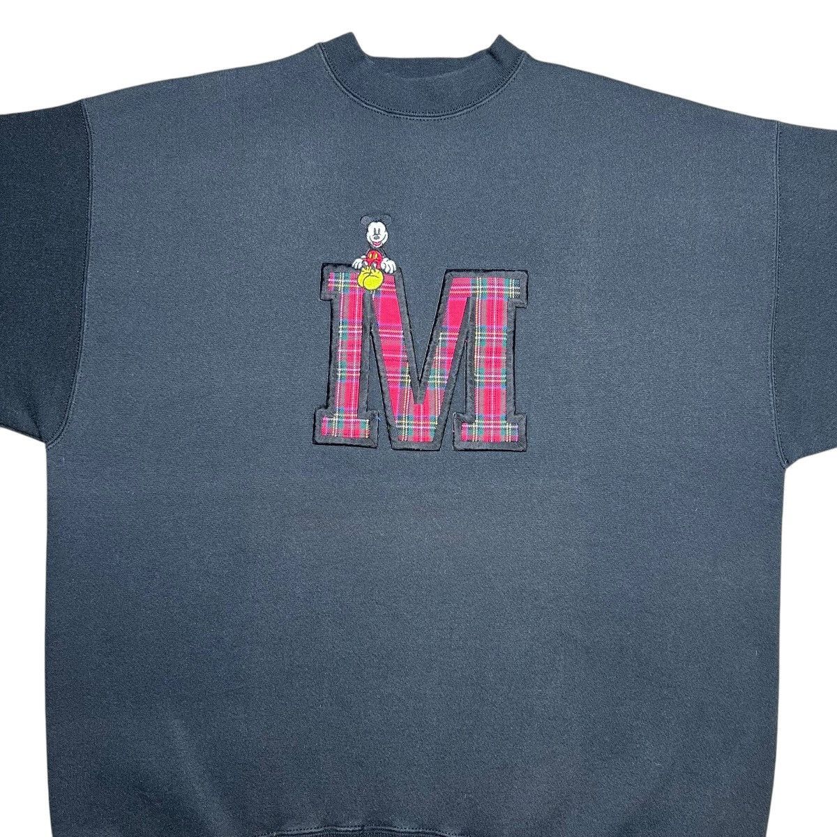 Disney × Vintage Vtg 90s Disney Mickey Mouse Embroidered Letter Sweatshirt Size US XL / EU 56 / 4 - 8 Thumbnail