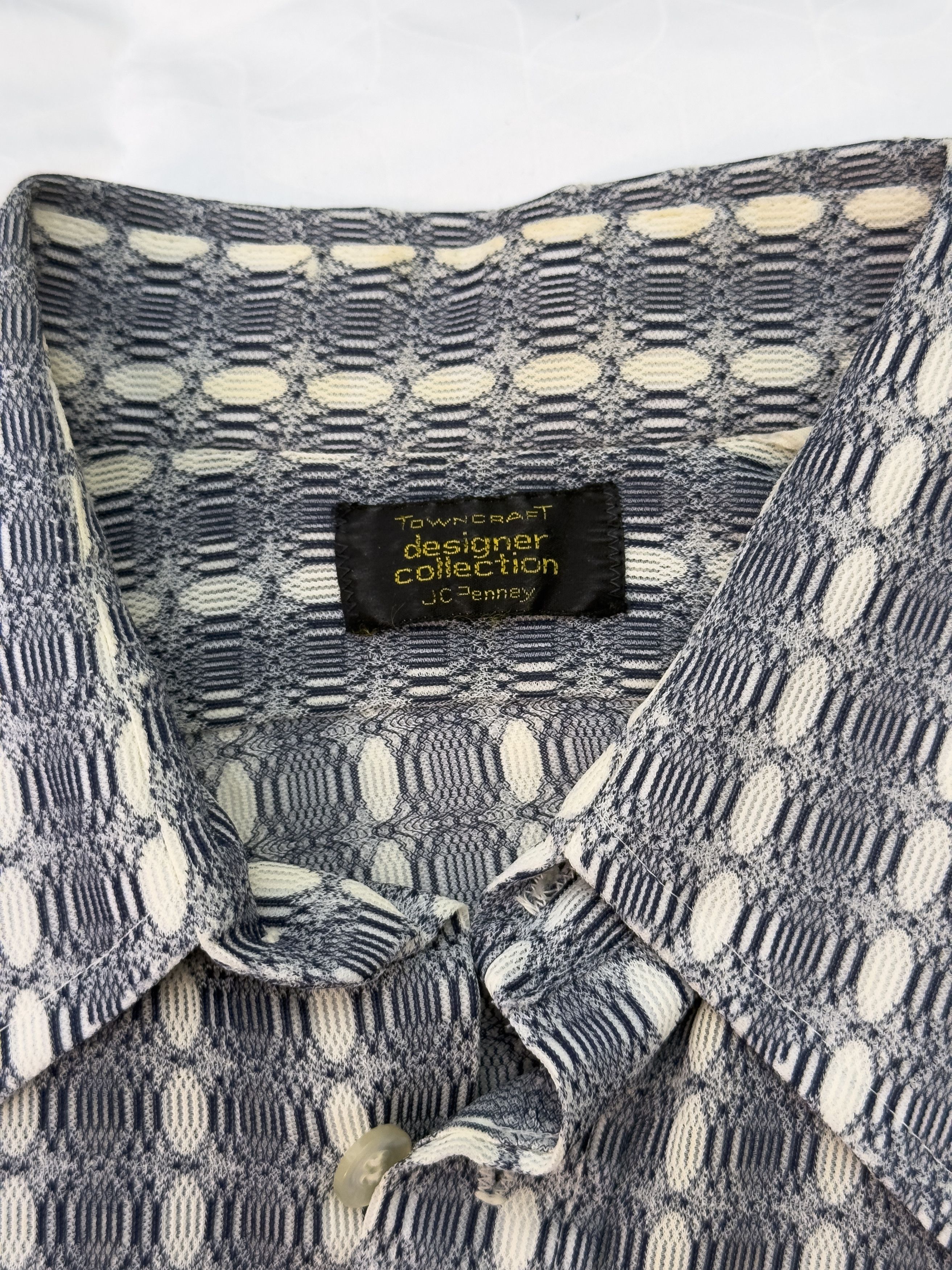 JCPenney Vintage 70s JCP Towncraft Designer Collection Disco Shirt Size US M / EU 48-50 / 2 - 4 Thumbnail