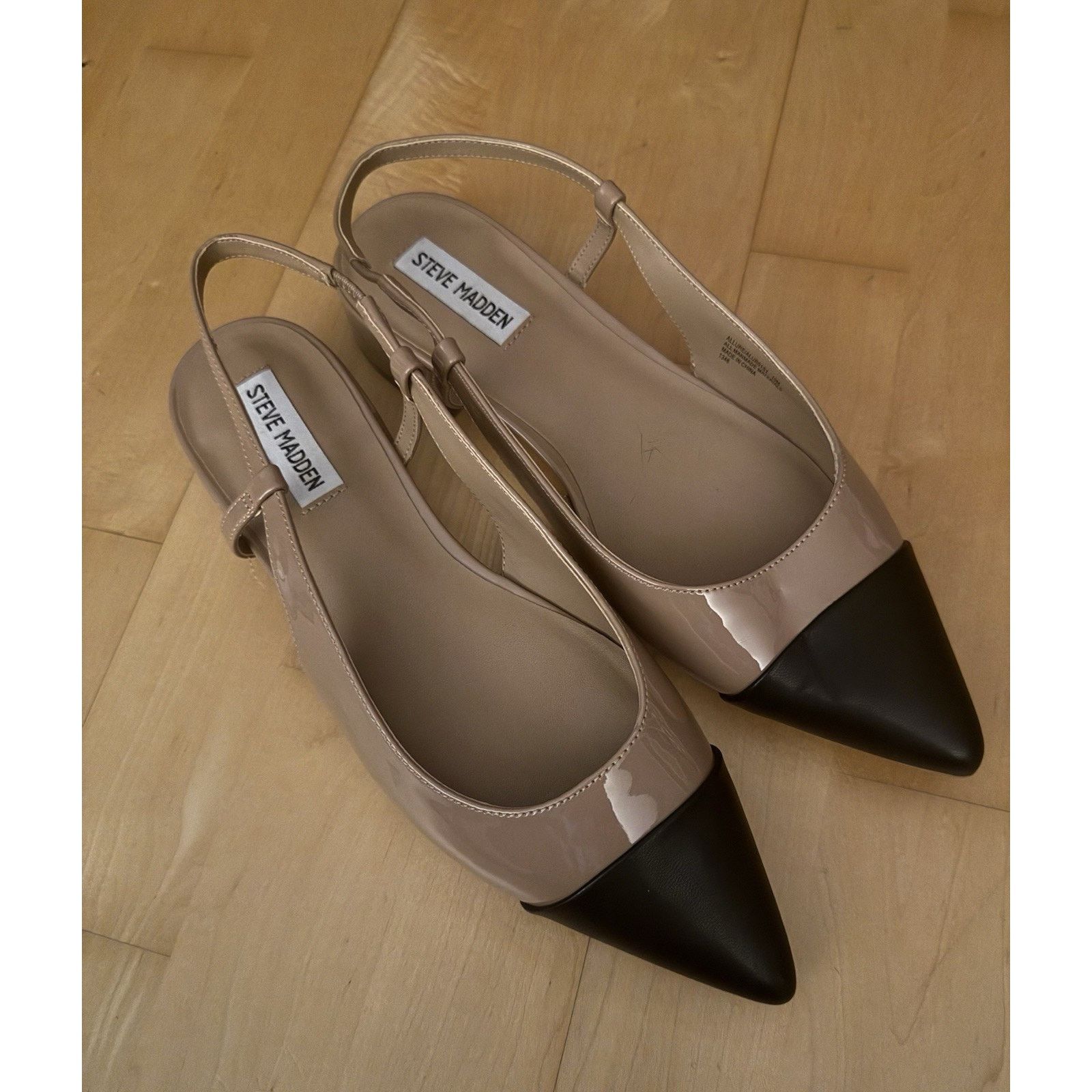 Steve Madden Steve Madden Allure Tan/Multi, Black Toe, Shiny Slingback 10 Size US 10 / IT 40 - 1 Thumbnail