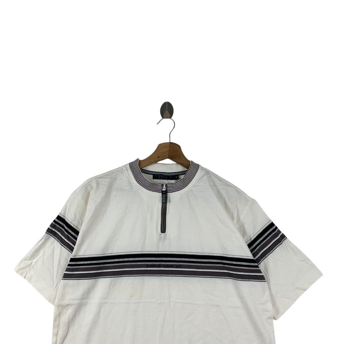 Vintage Vintage HIROMICHI NAKANO GOLF Collection Half Zipper Tee Size M / US 6-8 / IT 42-44 - 2 Thumbnail