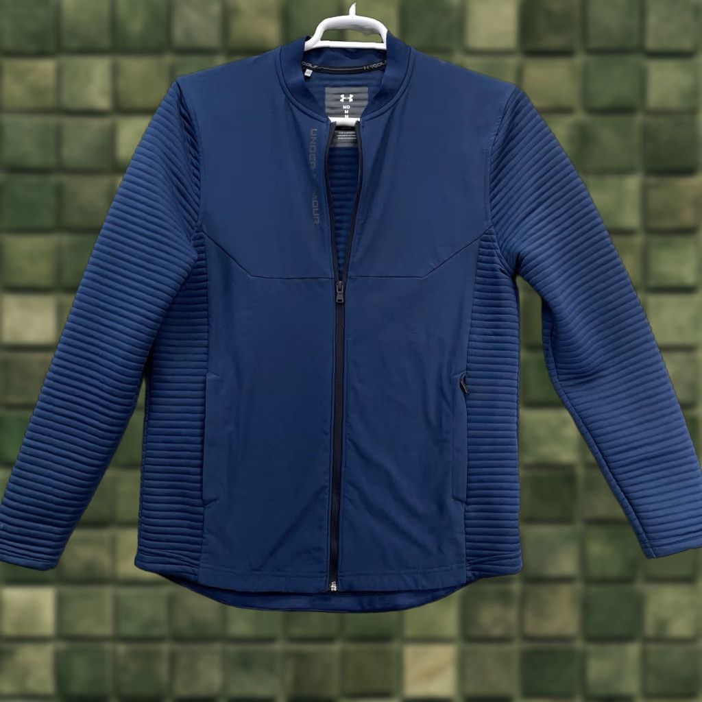 Under Armour Under Armour Golf Jacket Mens M Full Zip Storm Evolution Dayrona Navy Blue Ribbed Stand-Up Collar Solid Polyester Jacket Clothing Size US M / EU 48-50 / 2 - 1 Thumbnail