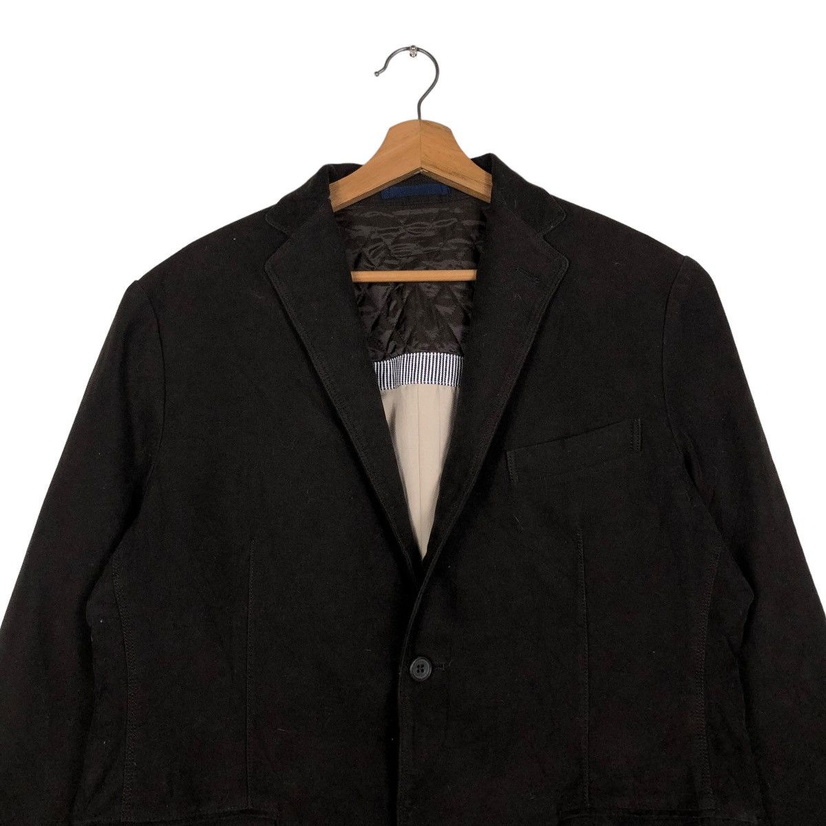 Blue Blue Japan 🔥WORK CHORE JACKET BIKER OCEAN BLUE ISSEY MIYAKE Size US M / EU 48-50 / 2 - 3 Thumbnail