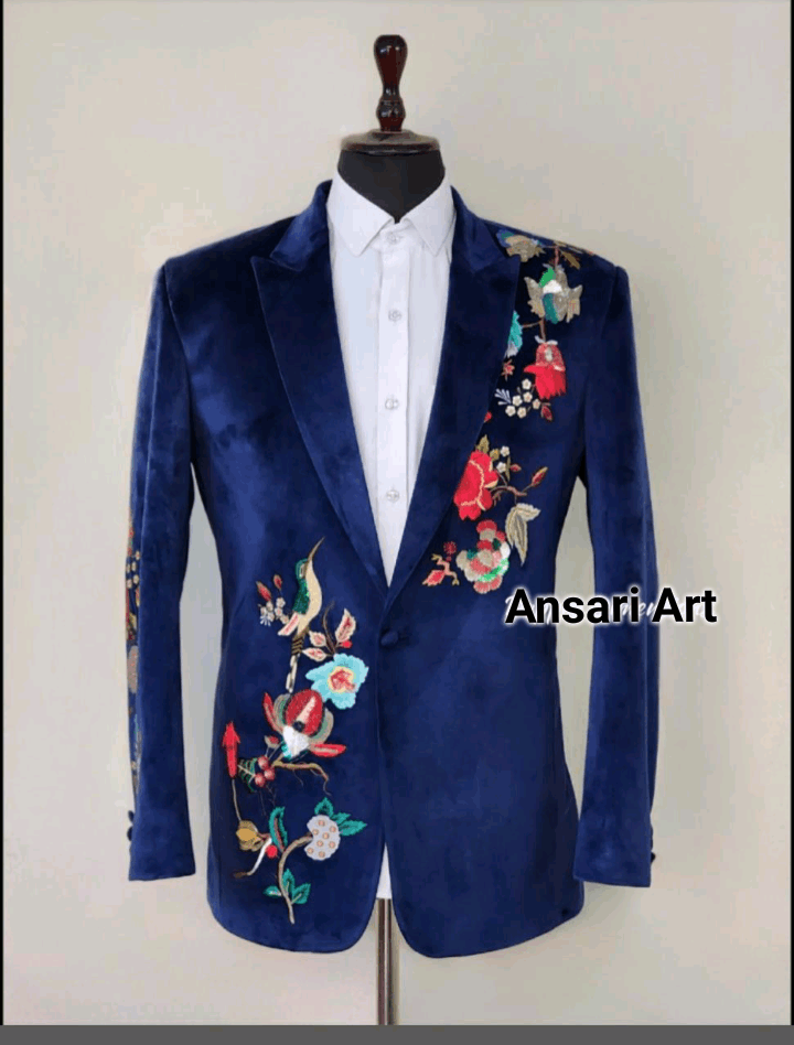 Men Western Embroidered Coat pant