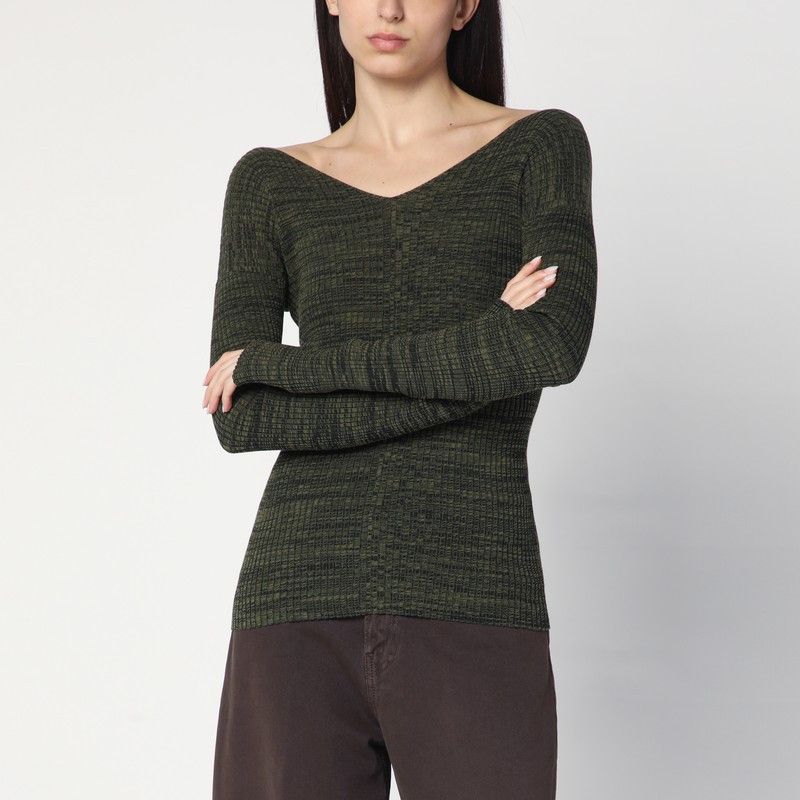 6397 6397 Double-V Military Green Sweater Size M / US 6-8 / IT 42-44 - 1 Thumbnail