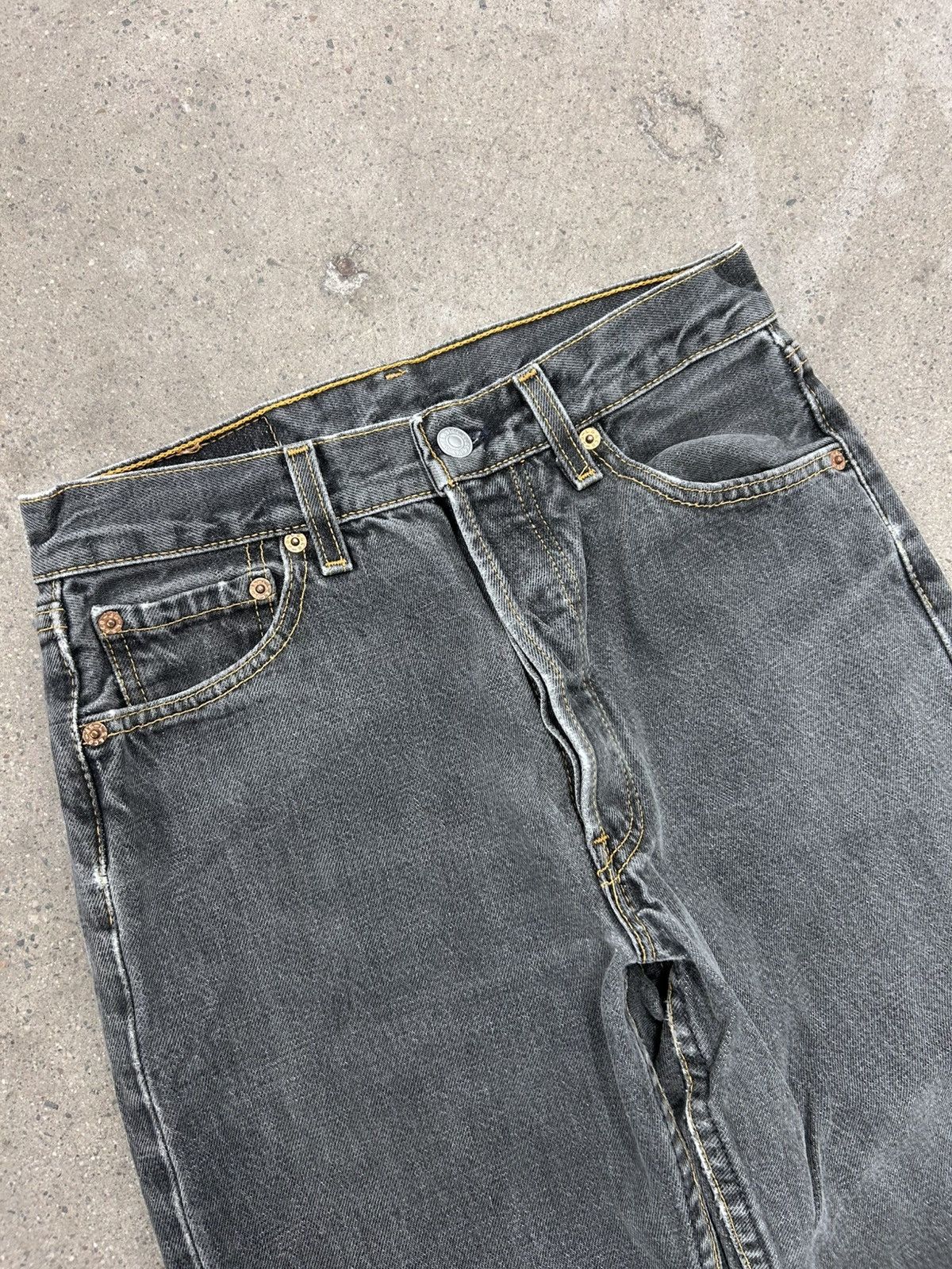 Levi's Vintage 80s Levis 501 Denim Jeans 26x29 Made In USA Gray Size US 26 / EU 42 - 3 Thumbnail