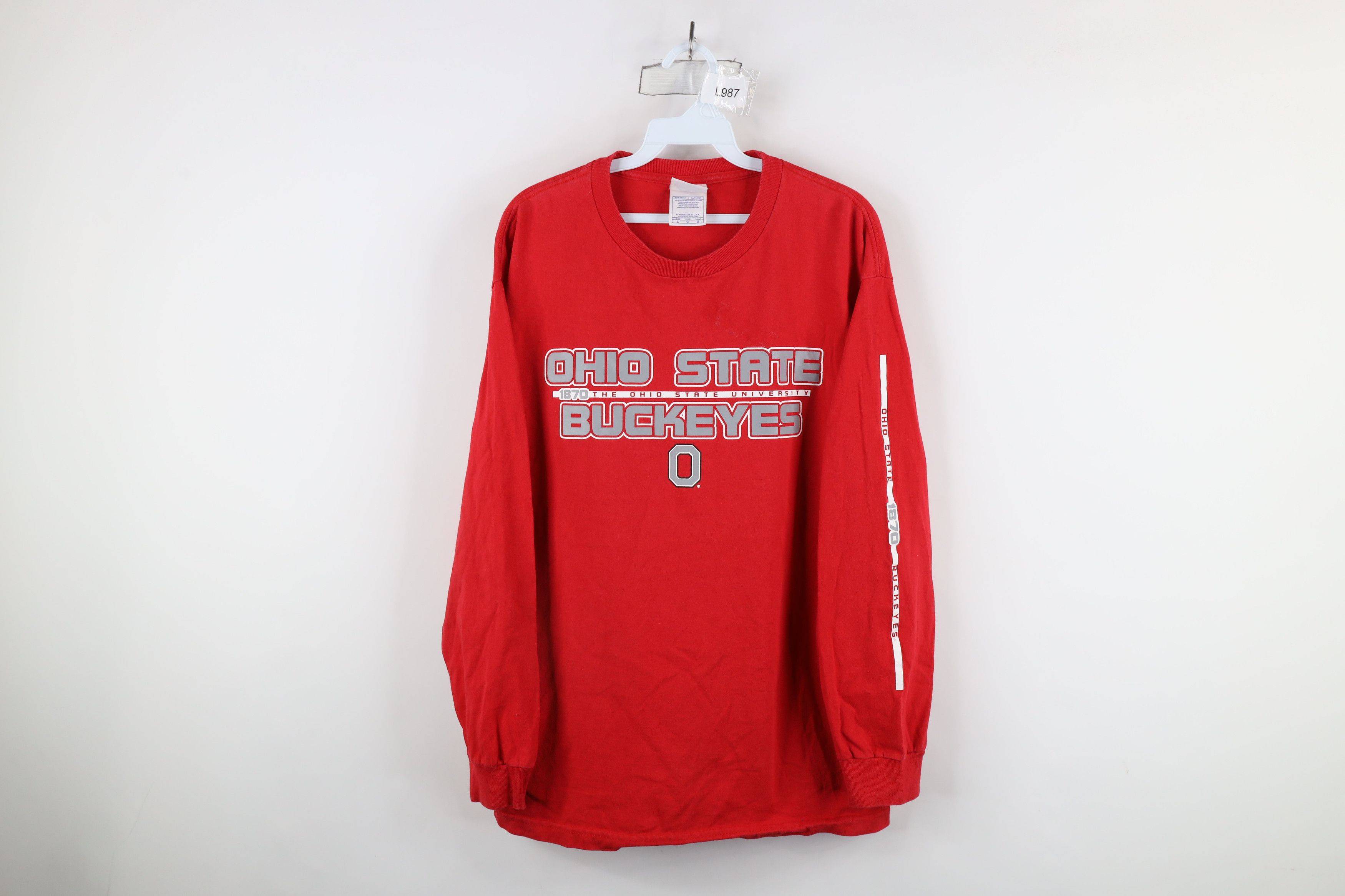 Vintage Vintage 90s Out Ohio State University Long Sleeve T-Shirt Size US L / EU 52-54 / 3 - 1 Thumbnail