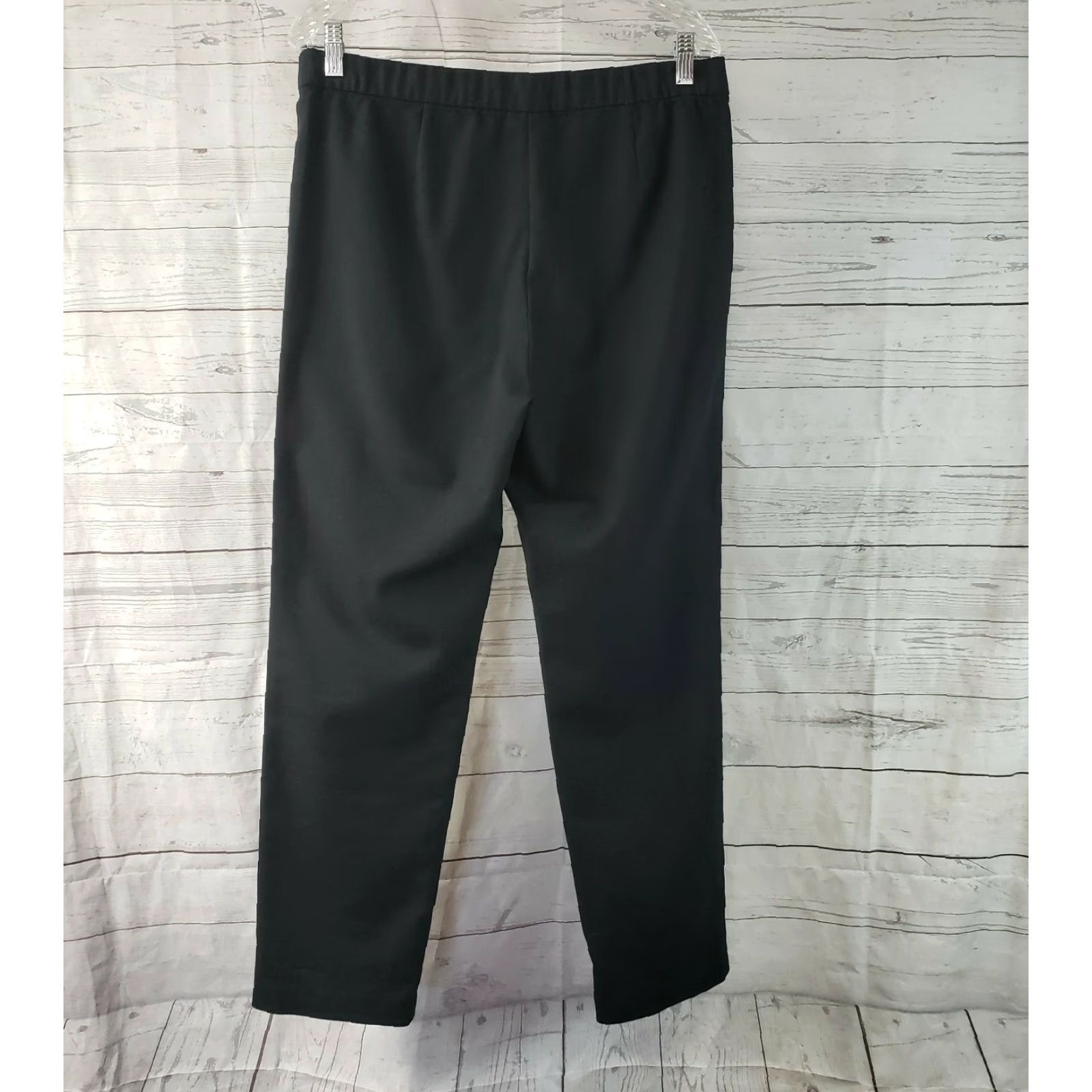 J. Jill J. Jill Womens Pull On Pants 12 Solid Black Mid Rise Cotton Blend Pants Womens 12 Black Cotton Blend Pull On Vintage: No Size 34" / US 12 / IT 48 - 3 Thumbnail