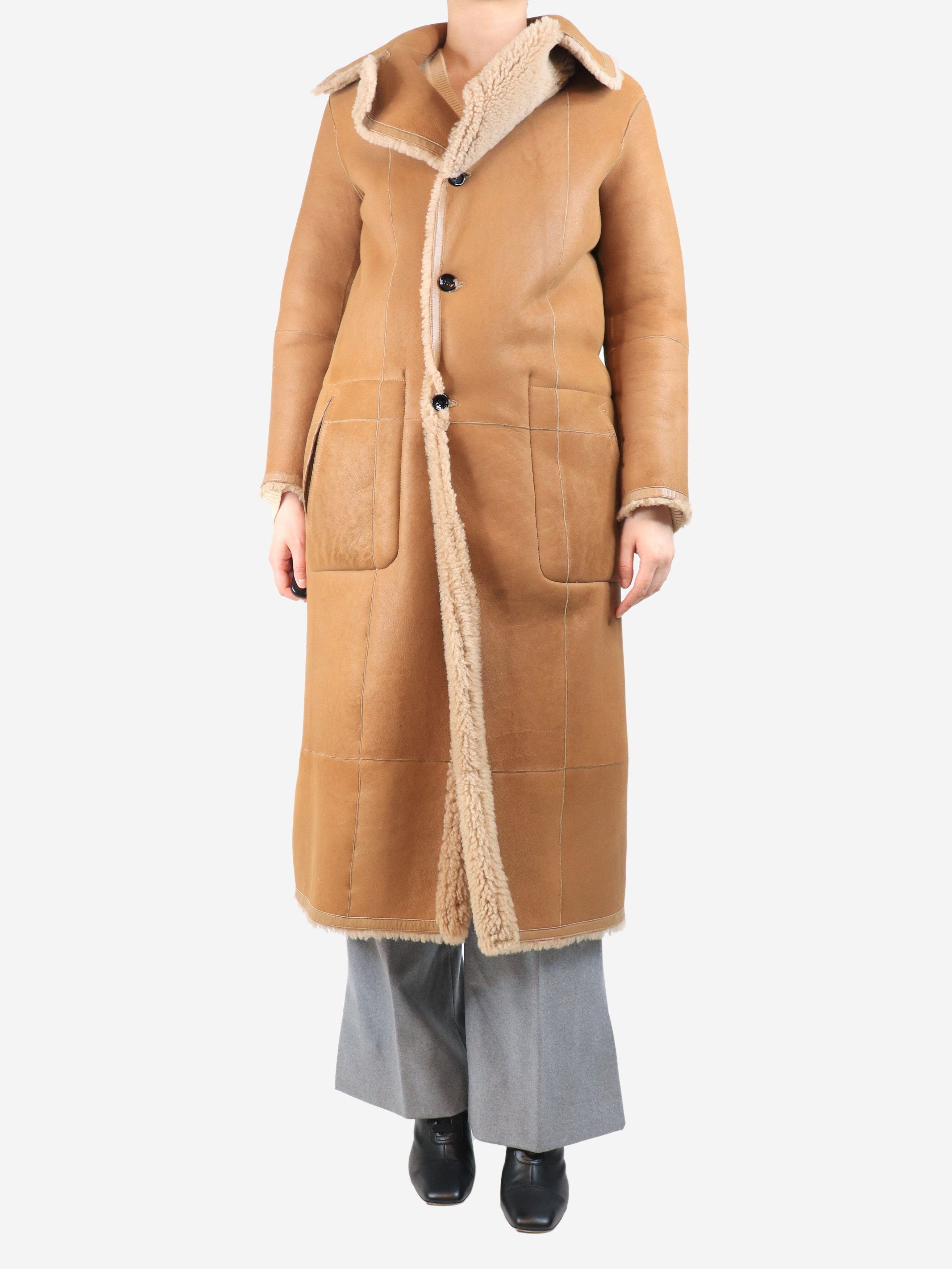 Other Brown Maybelle reversible shearling coat - UK 12 Size M / US 6-8 / IT 42-44 - 1 Thumbnail