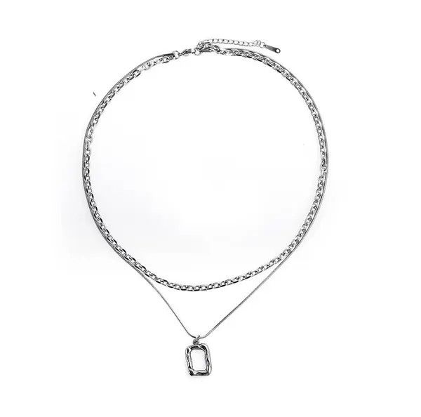 Designer × Vintage Retro square necklace Size ONE SIZE - 4 Thumbnail
