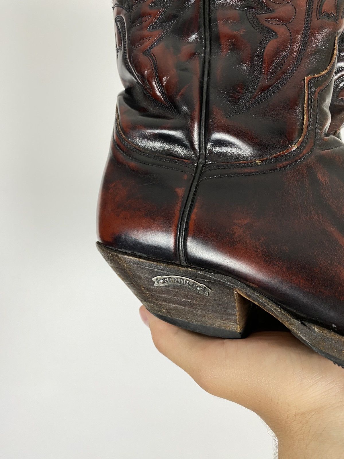 Sendra Sendra Style 2073 Cuervo Leather Western Cowboy Boots Size US 8 / EU 41 - 3 Thumbnail