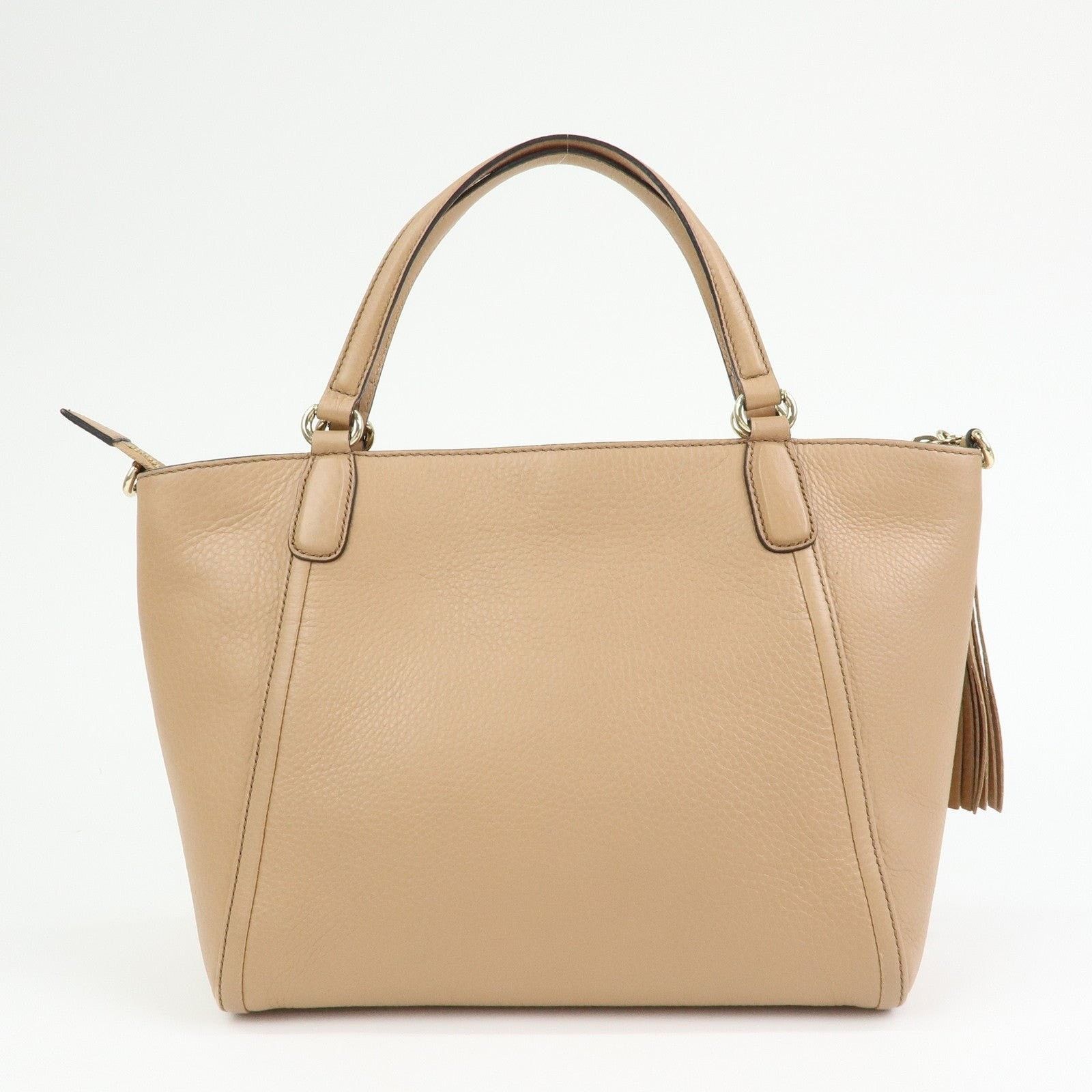 Gucci Gucci Soho Interlocking G Leather Shoulder Bag Tan Size ONE SIZE - 2 Thumbnail