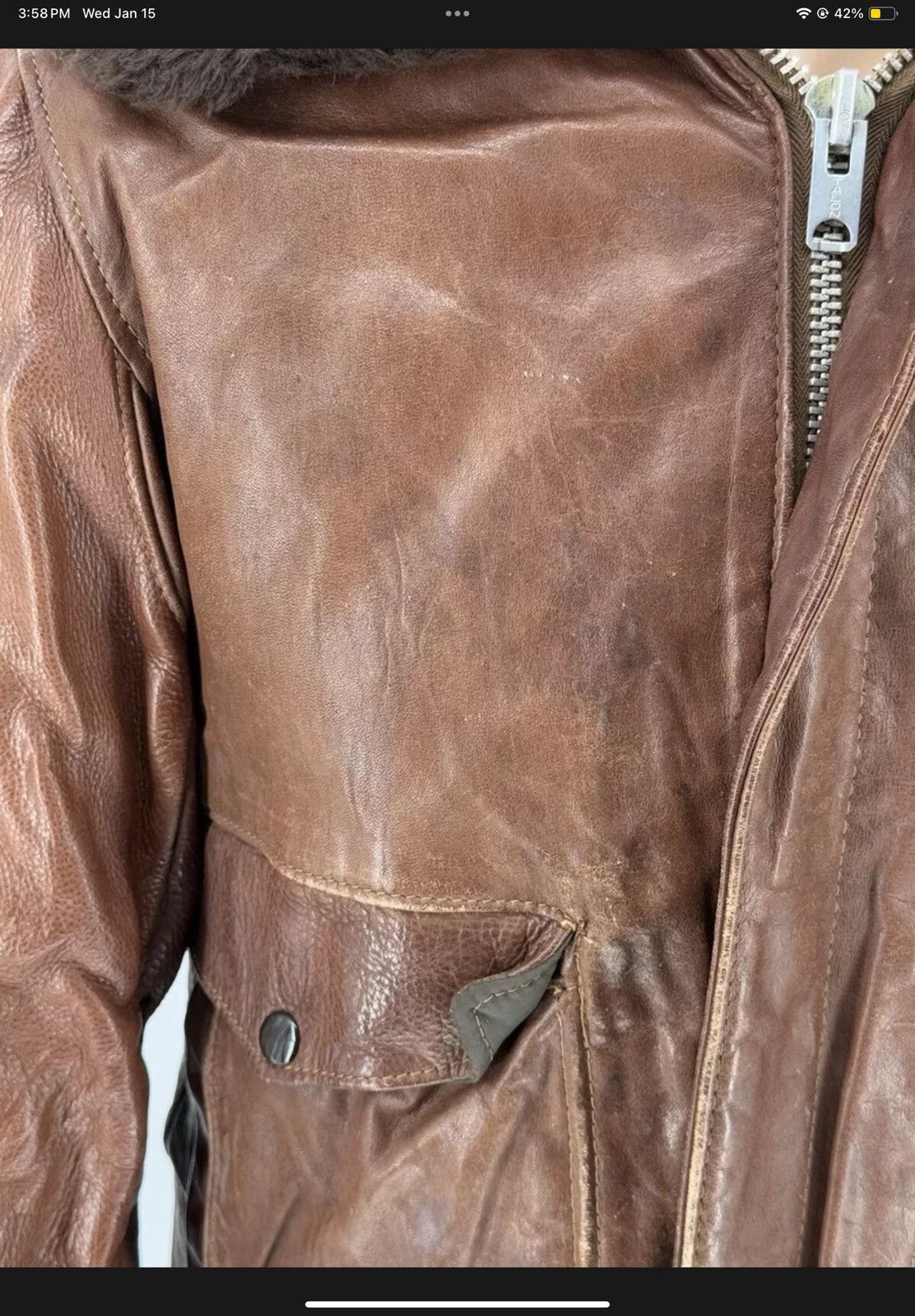 Schott Vintage 90s Schott Leather Jacket Brown Chestnut Men’s M Size US M / EU 48-50 / 2 - 3 Thumbnail