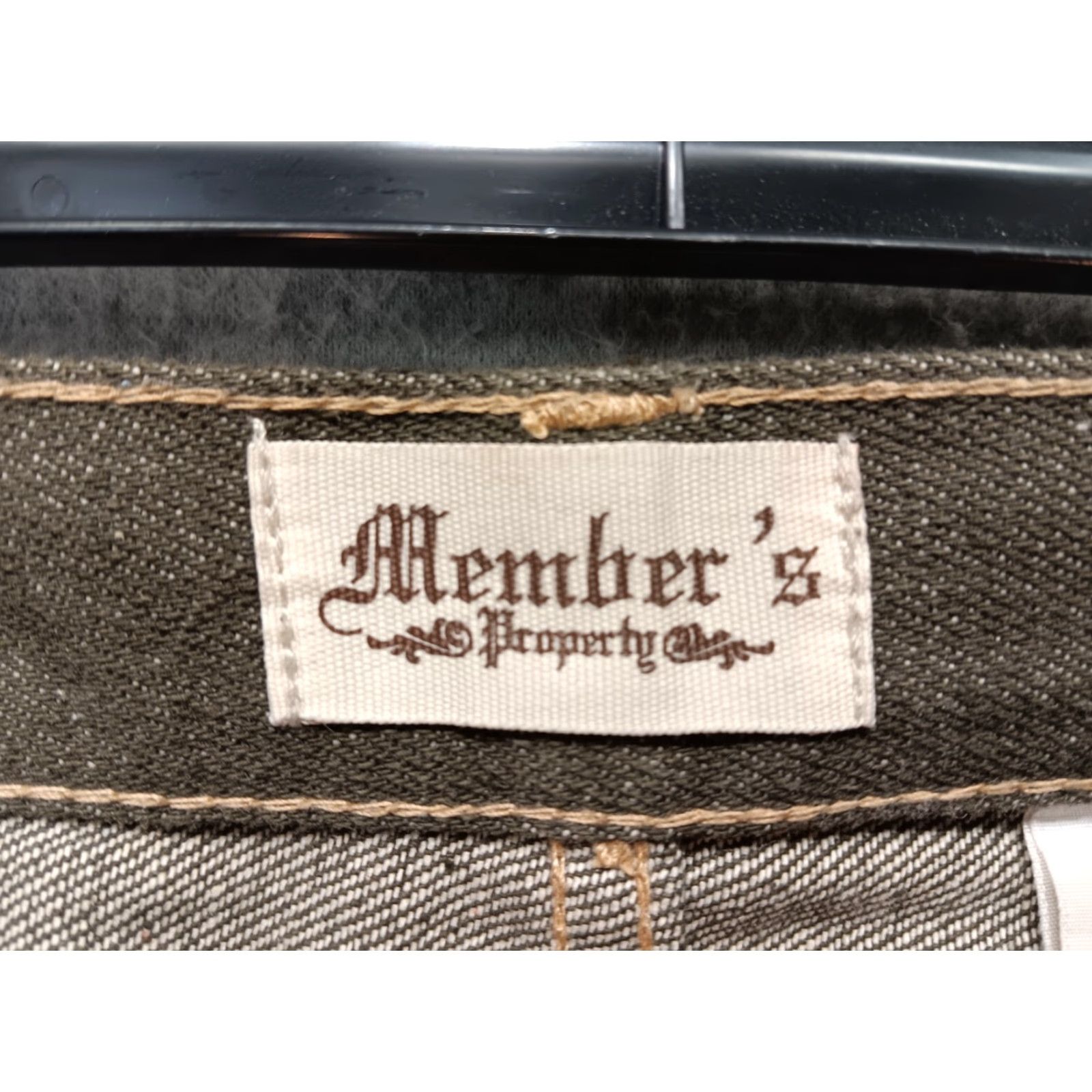 Vintage VINTAGE Member's Property Jeans Men 42x32 Green Relaxed Baggy Y2K Hip Hop Grunge 5-Pocket Denim EUC Size US 42 / EU 58 - 5 Thumbnail