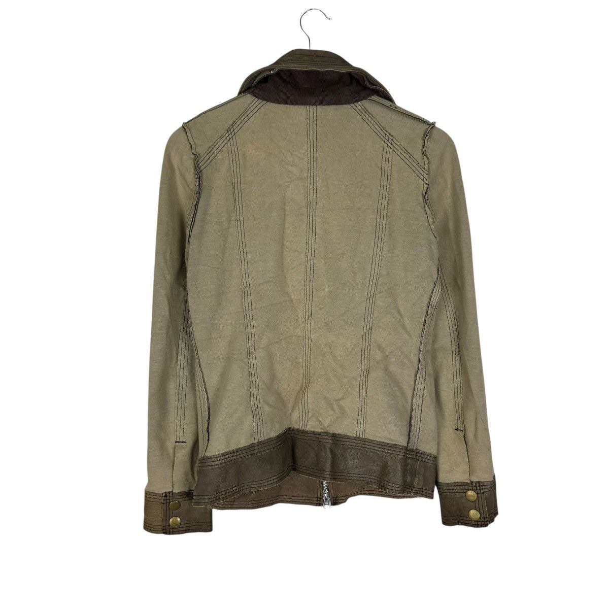 Genuine Leather ☀️ALCALI COWHIDE REVERSIBLE LEATHER JACKET LIKE RICK OWEN Size S / US 4 / IT 40 - 6 Thumbnail