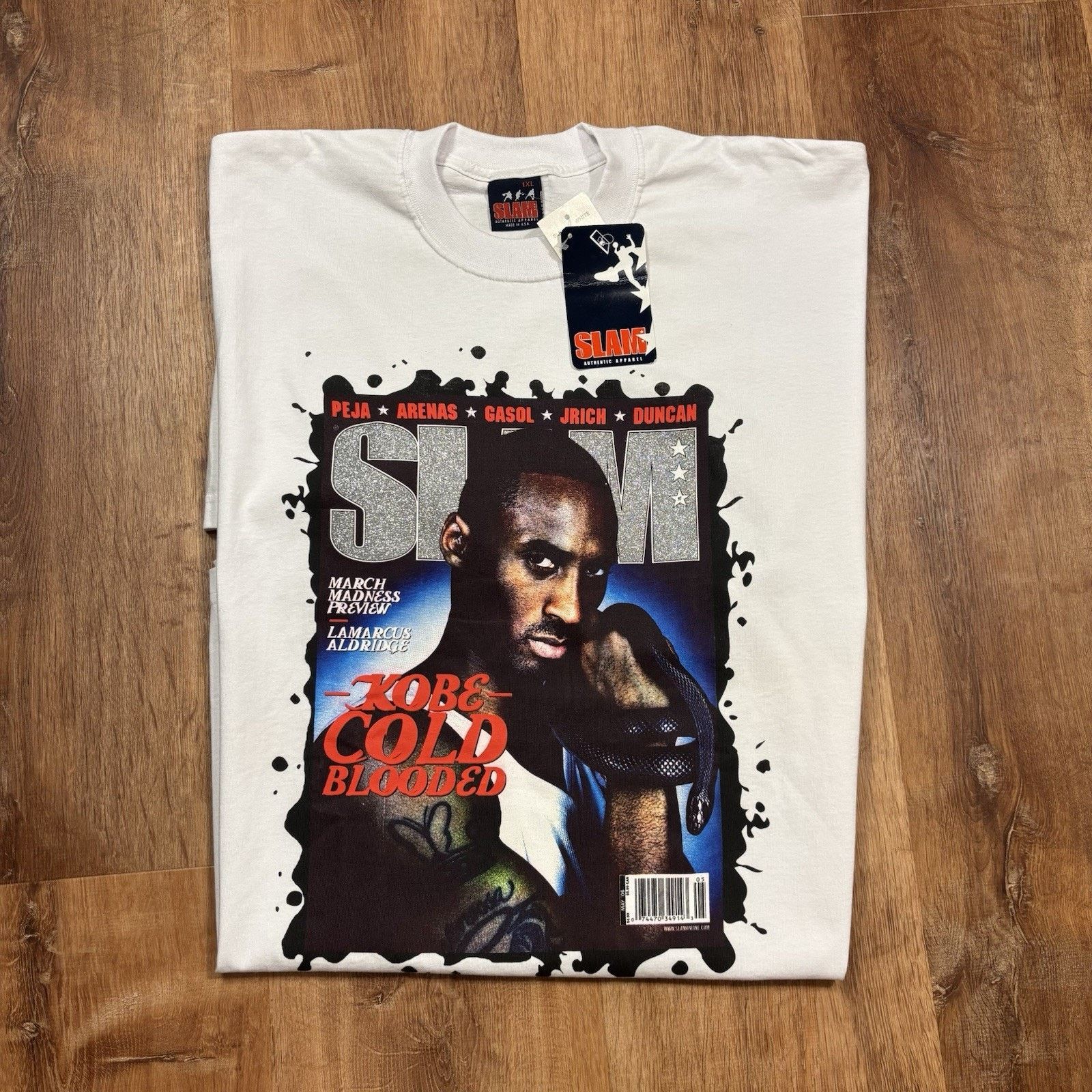 NBA NWT Vintage Kobe Bryant Shirt Mens XL Slam Magazine Lakers Size US XL / EU 56 / 4 - 1 Thumbnail