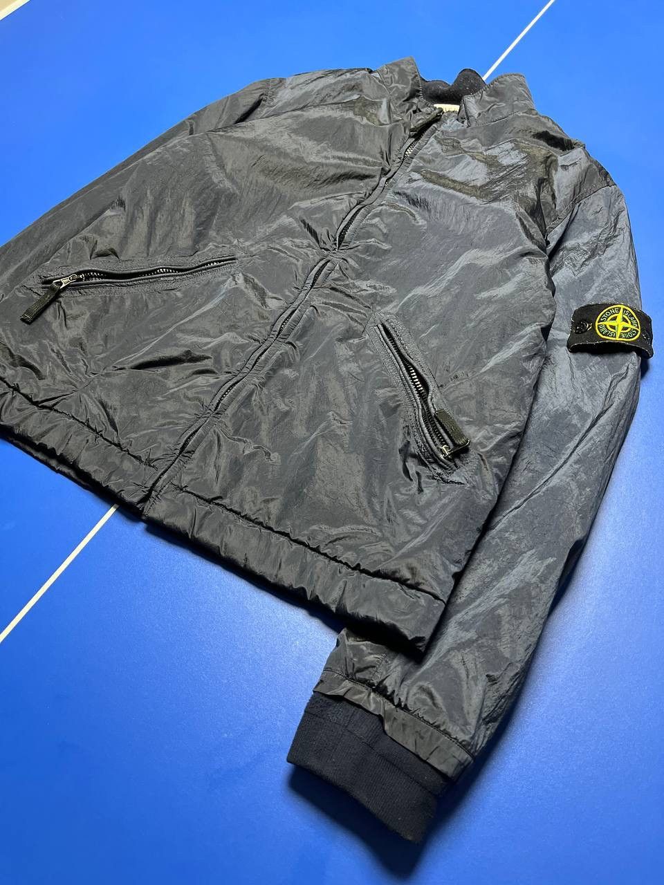 Stone Island Stone Island 2007 Navy Nylon Metal Quilted Bomber Jacket Size US M / EU 48-50 / 2 - 3 Thumbnail