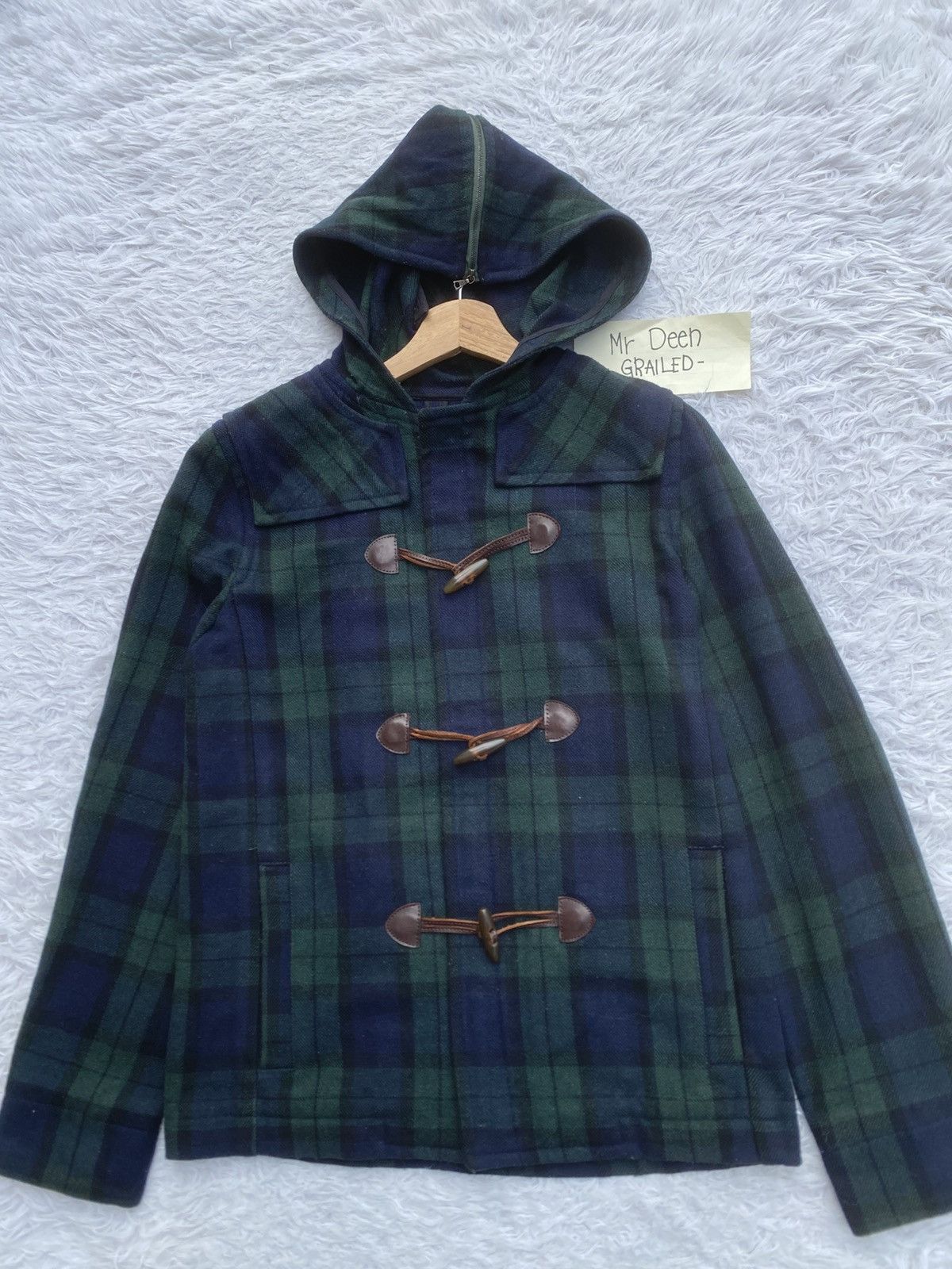 A.P.C. Rare Vintage A.P.C Checkered Wool Hooded Jacket Size US XS / EU 42 / 0 - 6 Thumbnail