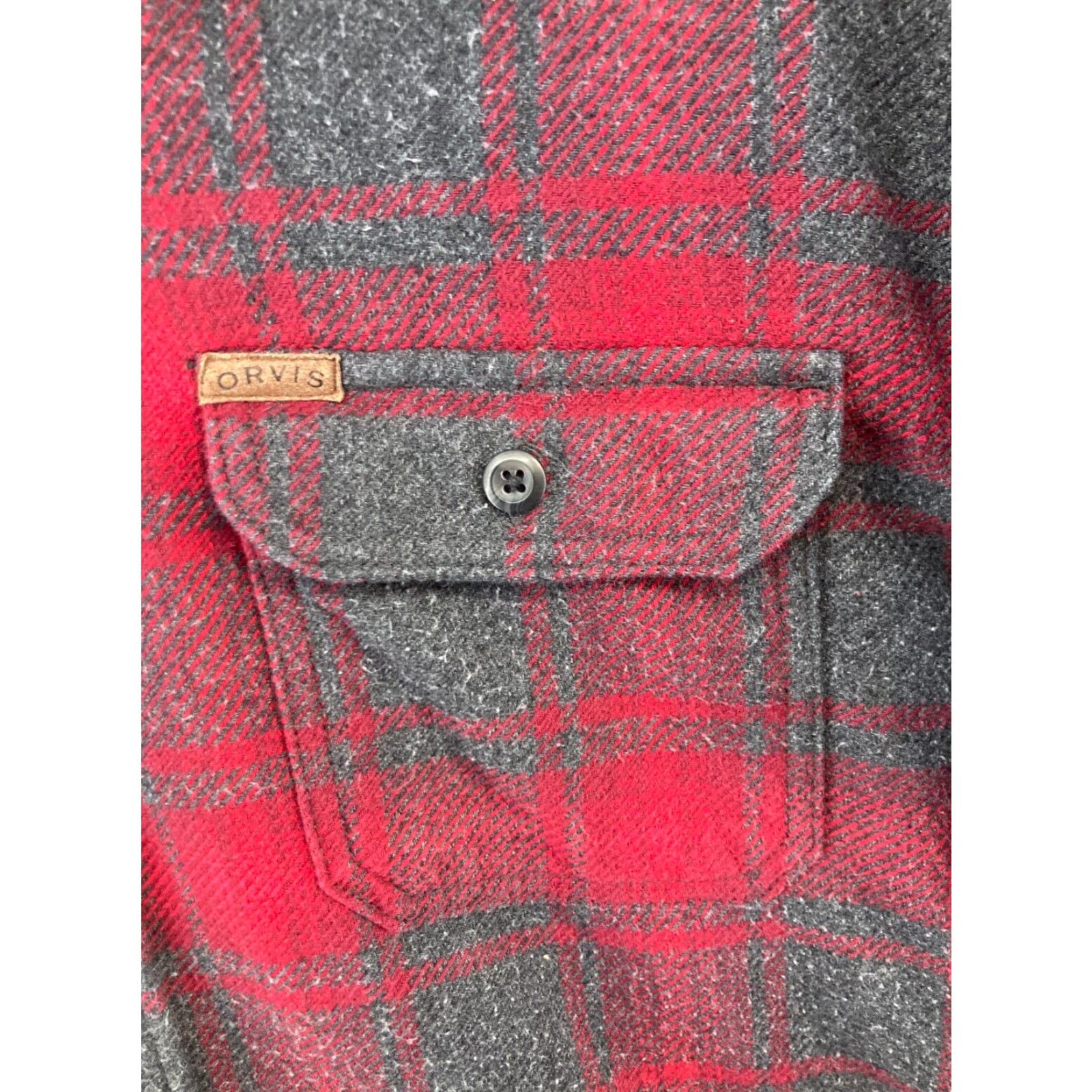 Orvis VINTAGE Orvis Mens Flannel Shirt 2XL Red Grey Buffalo Plaid Heavyweight Shirt Mens 2XL Red Plaid Outdoors Hunting Casual Button-Up Cotton Polyester"} Size US XXL / EU 58 / 5 - 5 Thumbnail