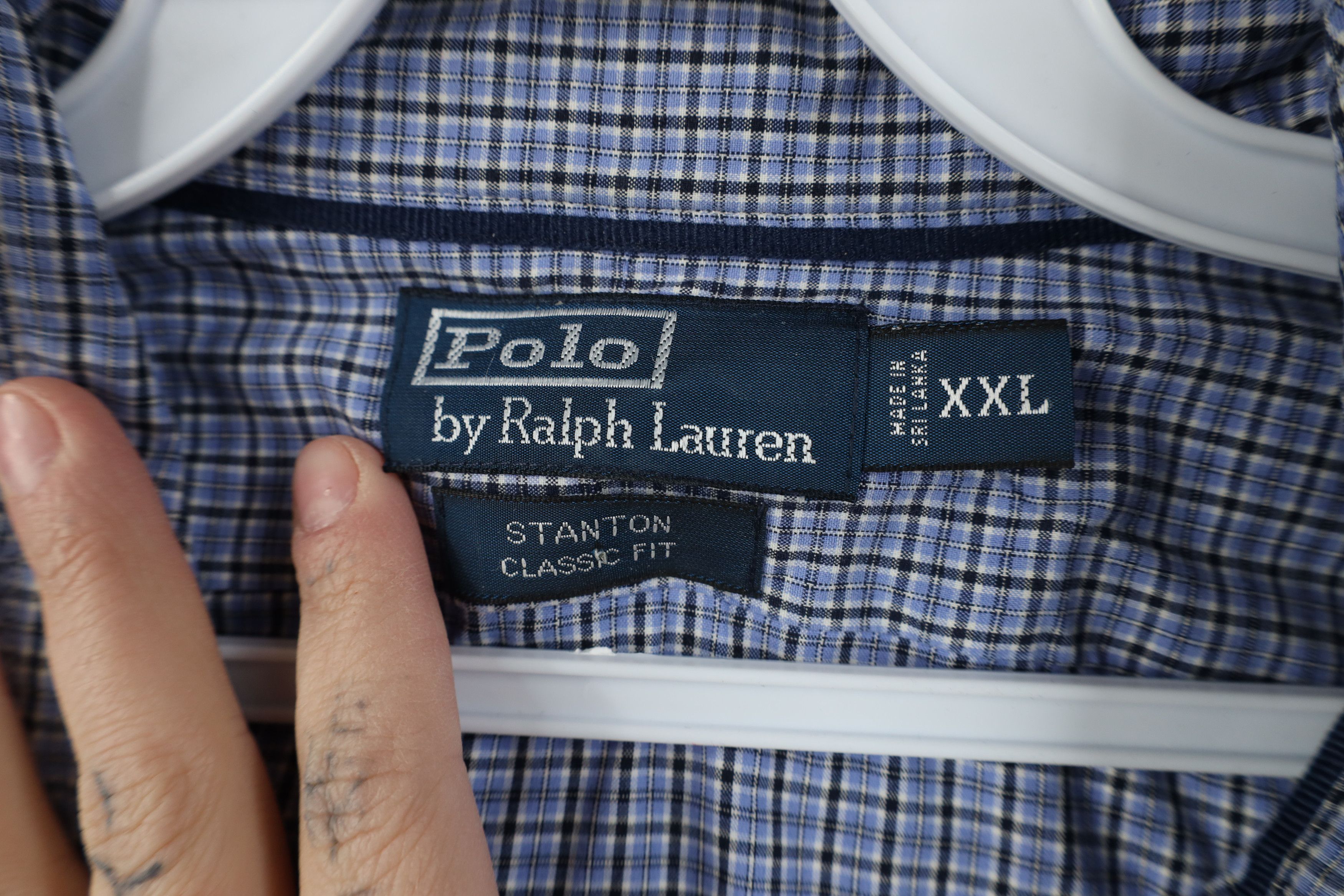 Ralph Lauren Vintage 90s Ralph Lauren Stanton Collared Button Shirt Plaid Size US XXL / EU 58 / 5 - 7 Thumbnail