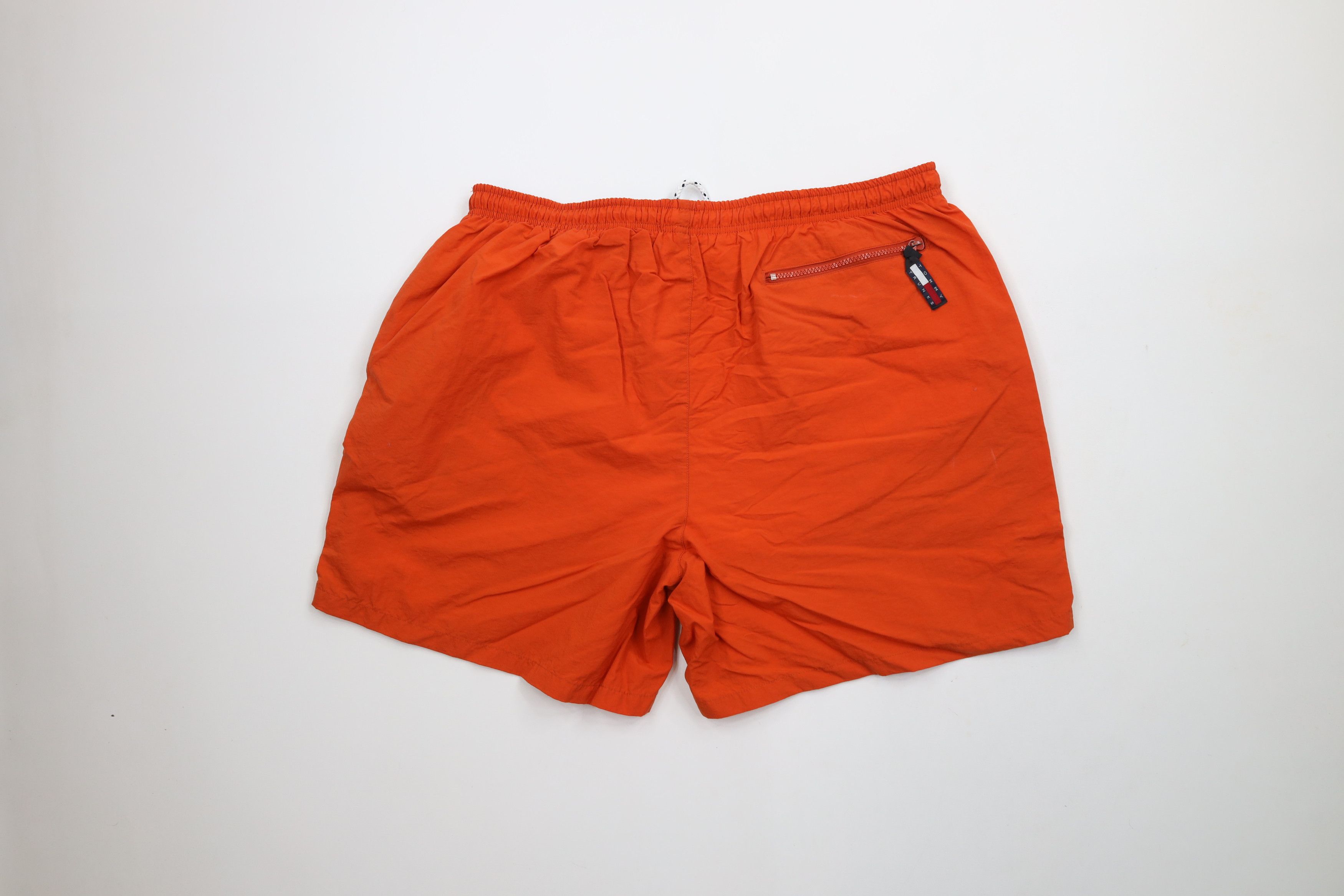 Tommy Hilfiger × Vintage Vintage 90s Tommy Hilfiger Above Knee Shorts Trunks Orange Size US 36 / EU 52 - 11 Thumbnail