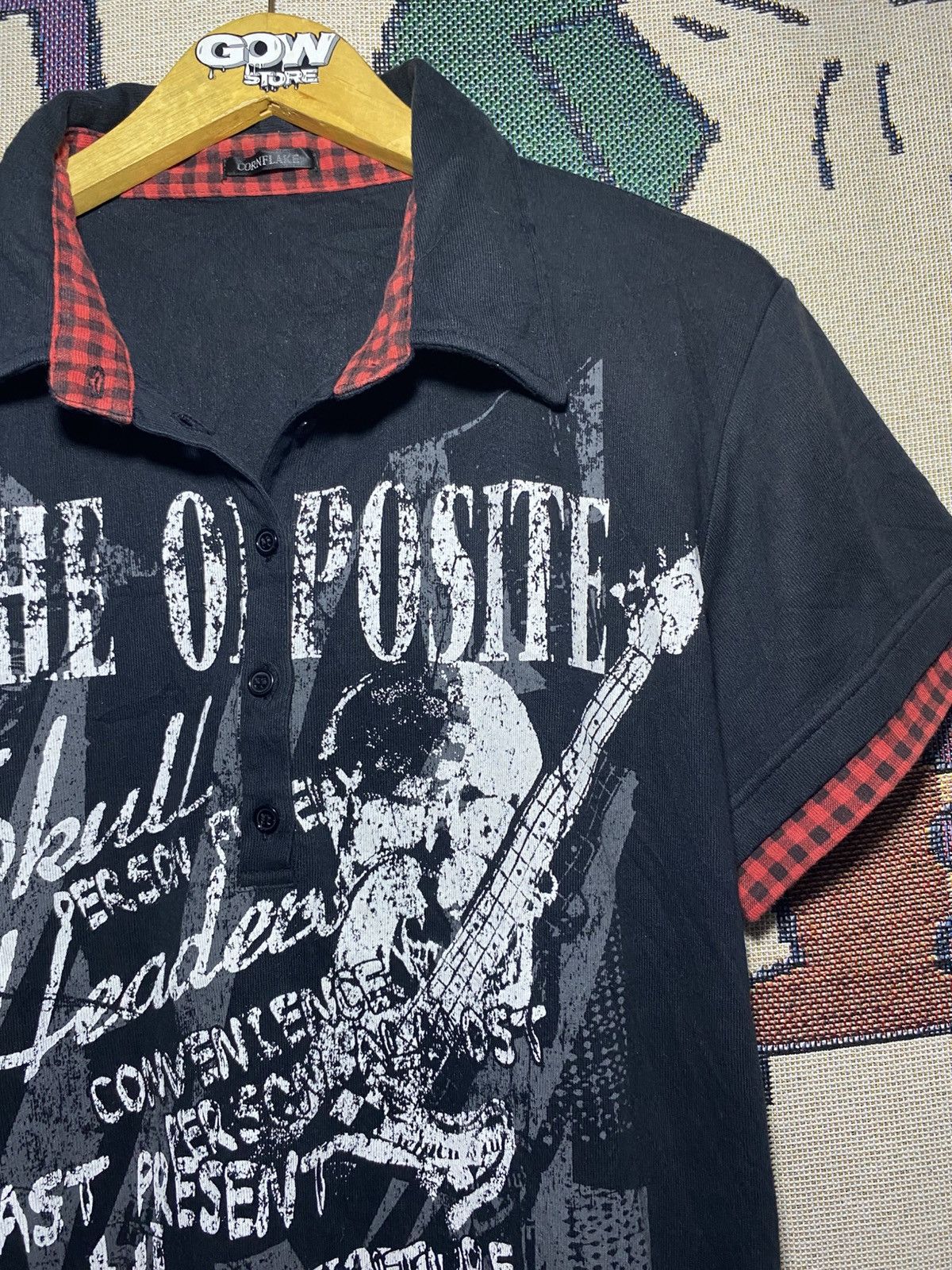 If Six Was Nine 2000's Y2k Punk Grunge Skeleton Skull Person Conflake Size US M / EU 48-50 / 2 - 2 Thumbnail