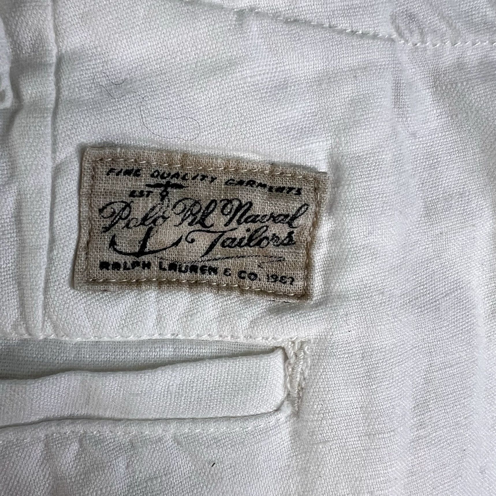 Polo Ralph Lauren Polo Ralph Lauren Shorts Mens Size 40 White Linen Classic Fit Casual Summer Size US L / EU 52-54 / 3 - 4 Thumbnail