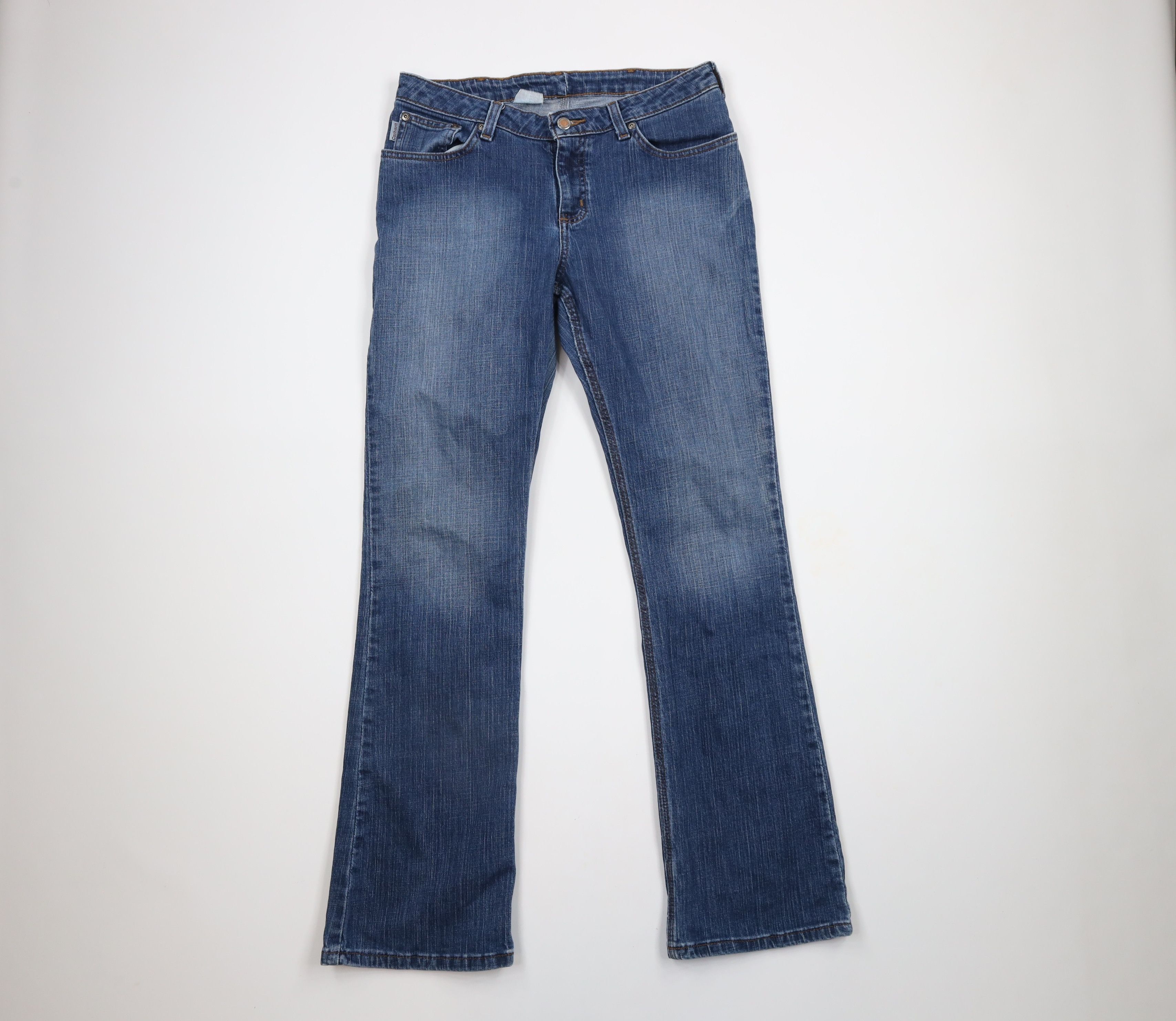 Carhartt × Vintage Vintage Carhartt Out Flared Wide Leg Stretch Denim Jeans Size 30" / US 8 / IT 44 - 1 Thumbnail