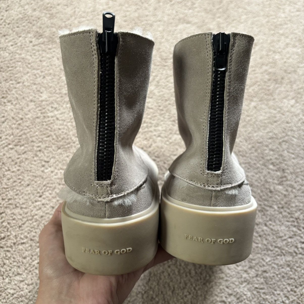 Fear of God Fear of God Polar Wolf Fur Lined boots Size 42 Size US 9 / EU 42 - 2 Thumbnail