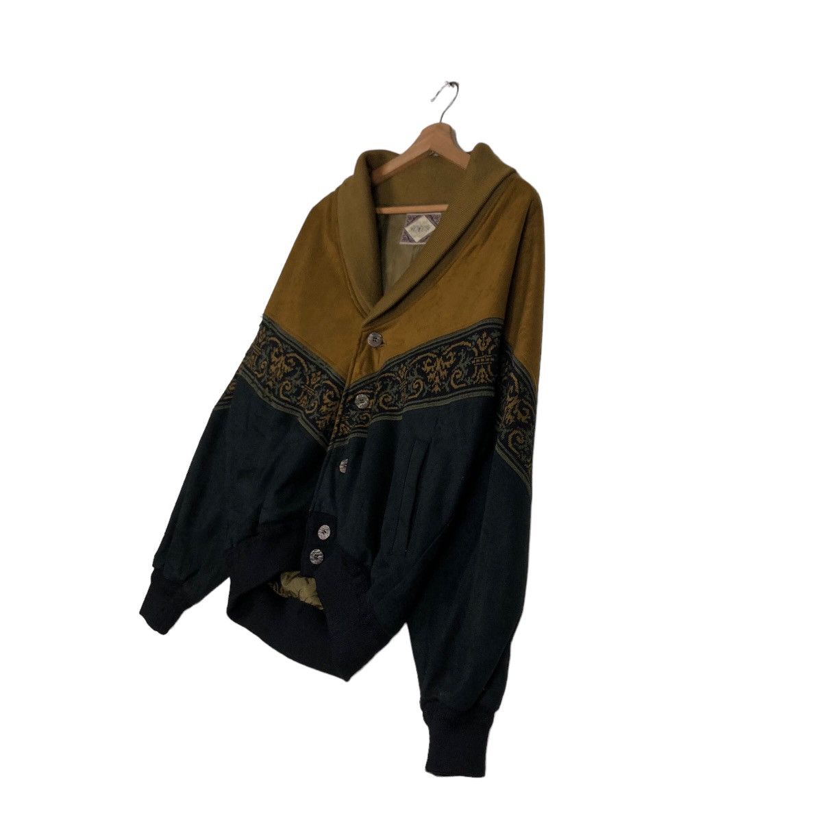 Japanese Brand 🔥90’s Vintage Leather Cardigan Navajo Native Toroy Japan Size US M / EU 48-50 / 2 - 2 Thumbnail