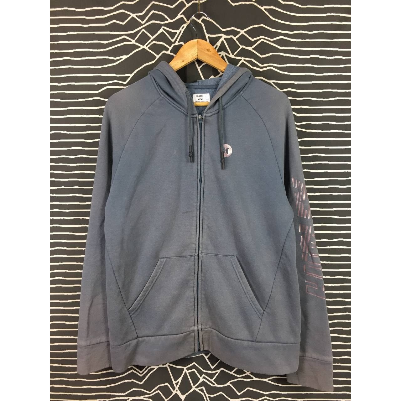 Hurley × Vintage Sunfaded Hurley Surf Skate Style Zip Up Hoodie Size US M / EU 48-50 / 2 - 1 Thumbnail