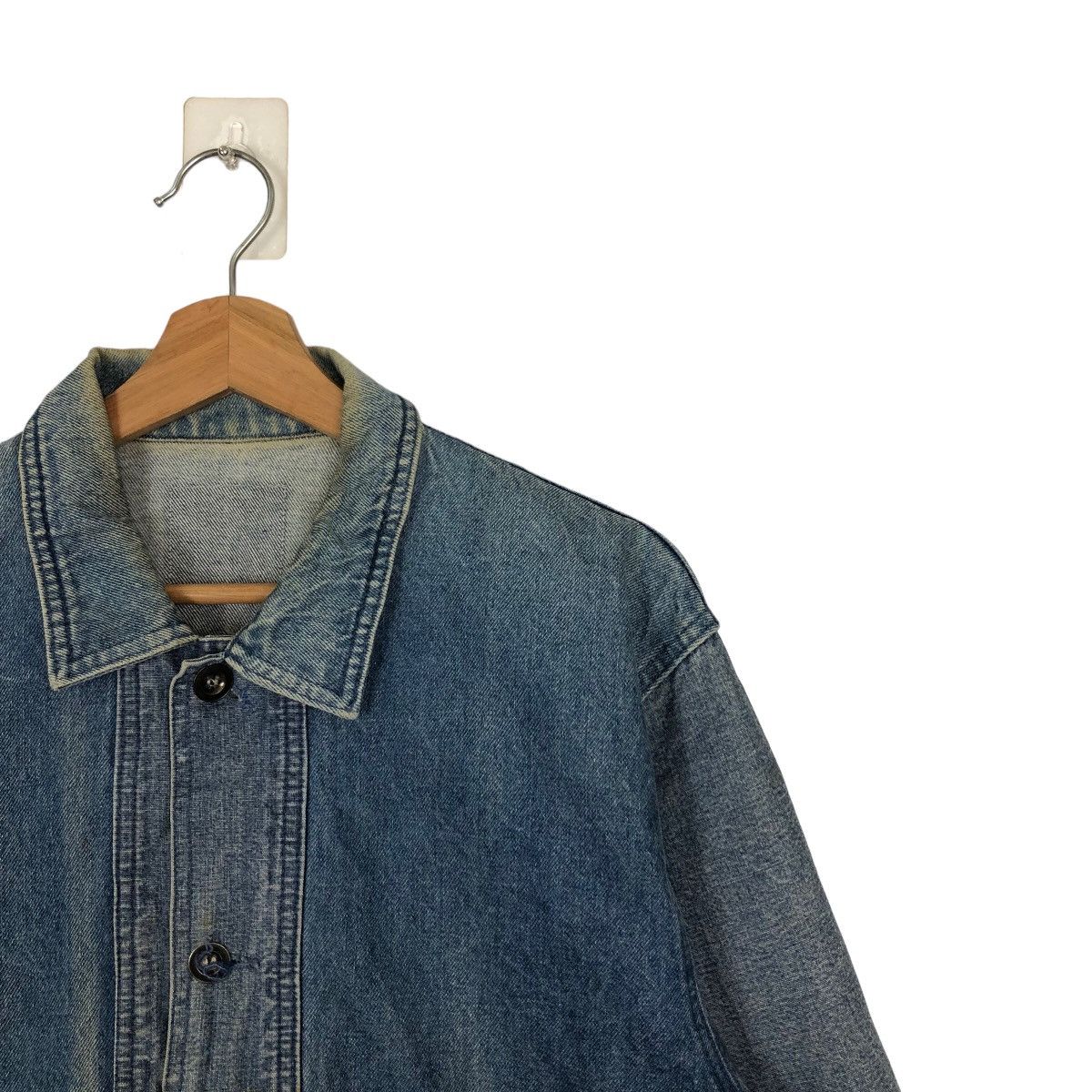 Japanese Brand 🔥VINTAGE BOMBER DENIM JACKET JAPAN ISSEY MIYAKE DESIGN Size US M / EU 48-50 / 2 - 5 Thumbnail