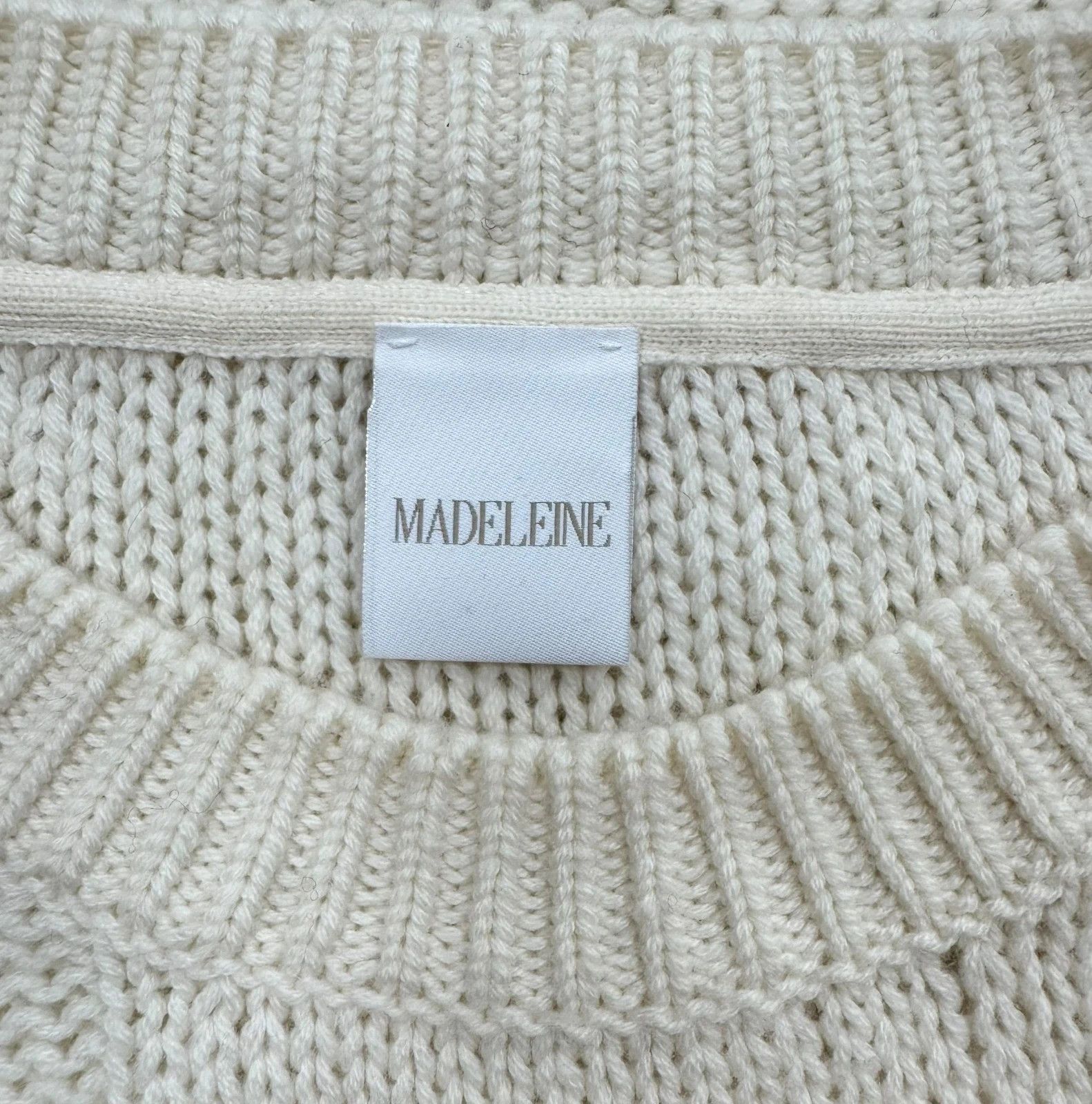 Other Madeleine Tight Knit Cashmere Sweater Ivory size Size L / US 10 / IT 46 - 9 Thumbnail