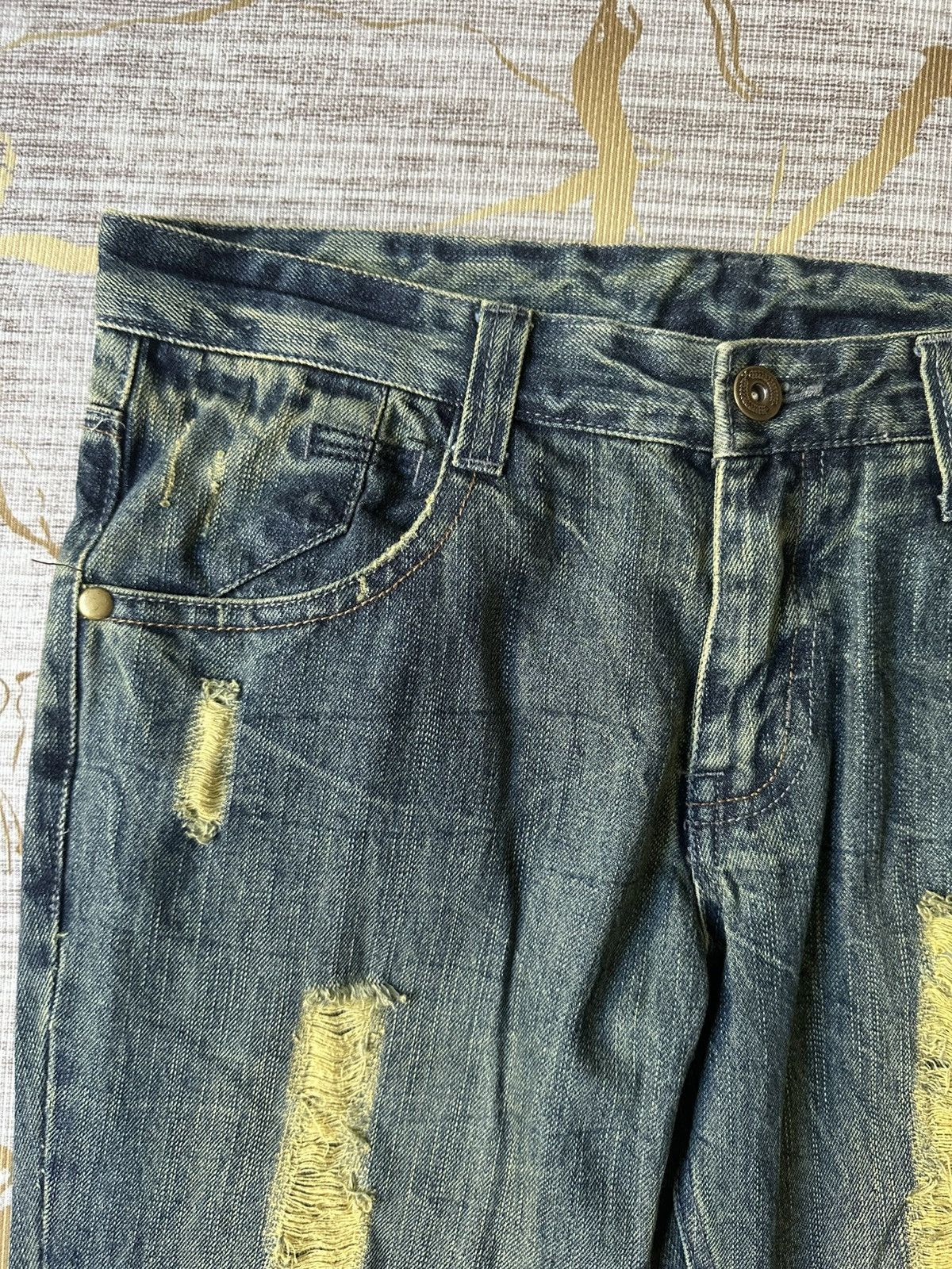 Tornado Mart FLARE Tornado Mart Design Style Distressed Denim Size US 34 / EU 50 - 11 Thumbnail