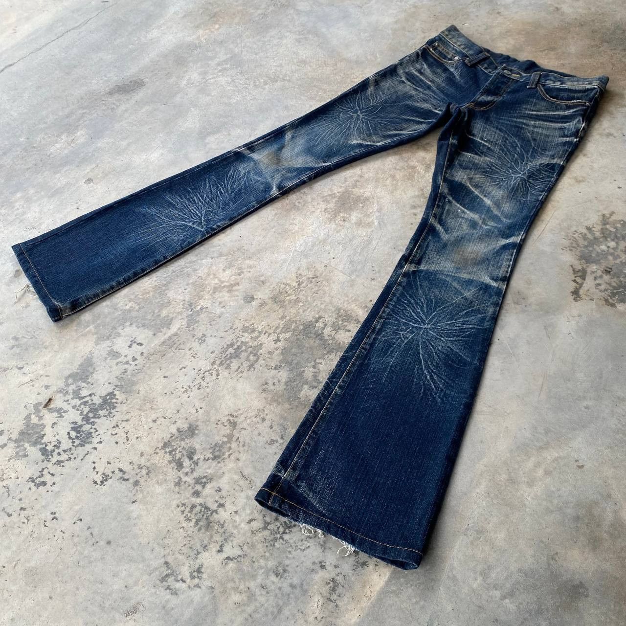 Japanese Brand FLARED JAPAN MODERN LOVERS RUSTY STARBURST GHOSTCLAW MARK Size US 28 / EU 44 - 4 Thumbnail