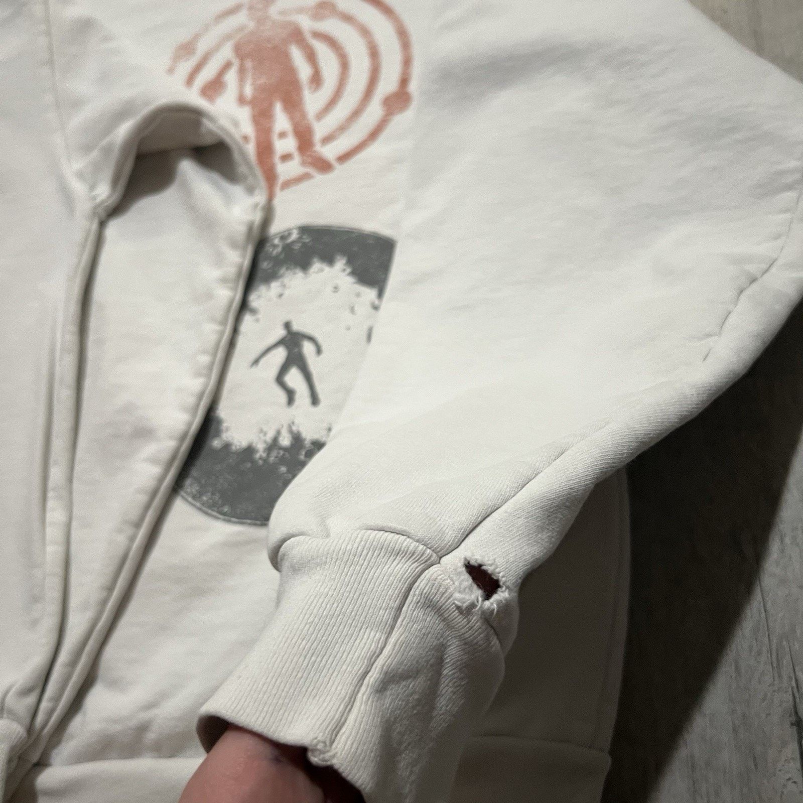 Kid Cudi VTG Kid Cudi To The Moon Heavy White Concert Sweatshirt L Size US L / EU 52-54 / 3 - 5 Thumbnail