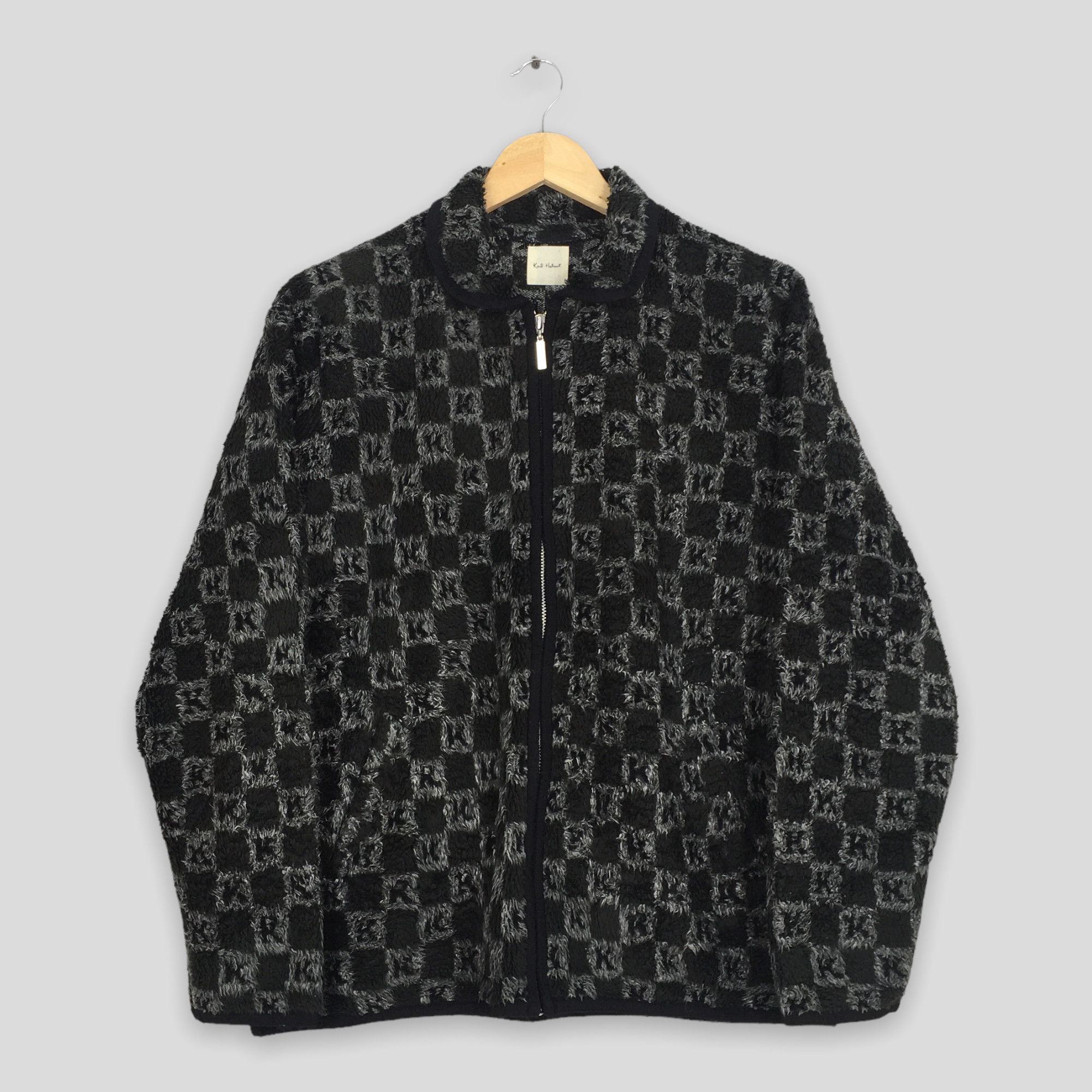 Designer × Karl Helmut × Vintage Vintage Karl Helmut Zipper Fleece Sweater Medium Size US M / EU 48-50 / 2 - 1 Thumbnail