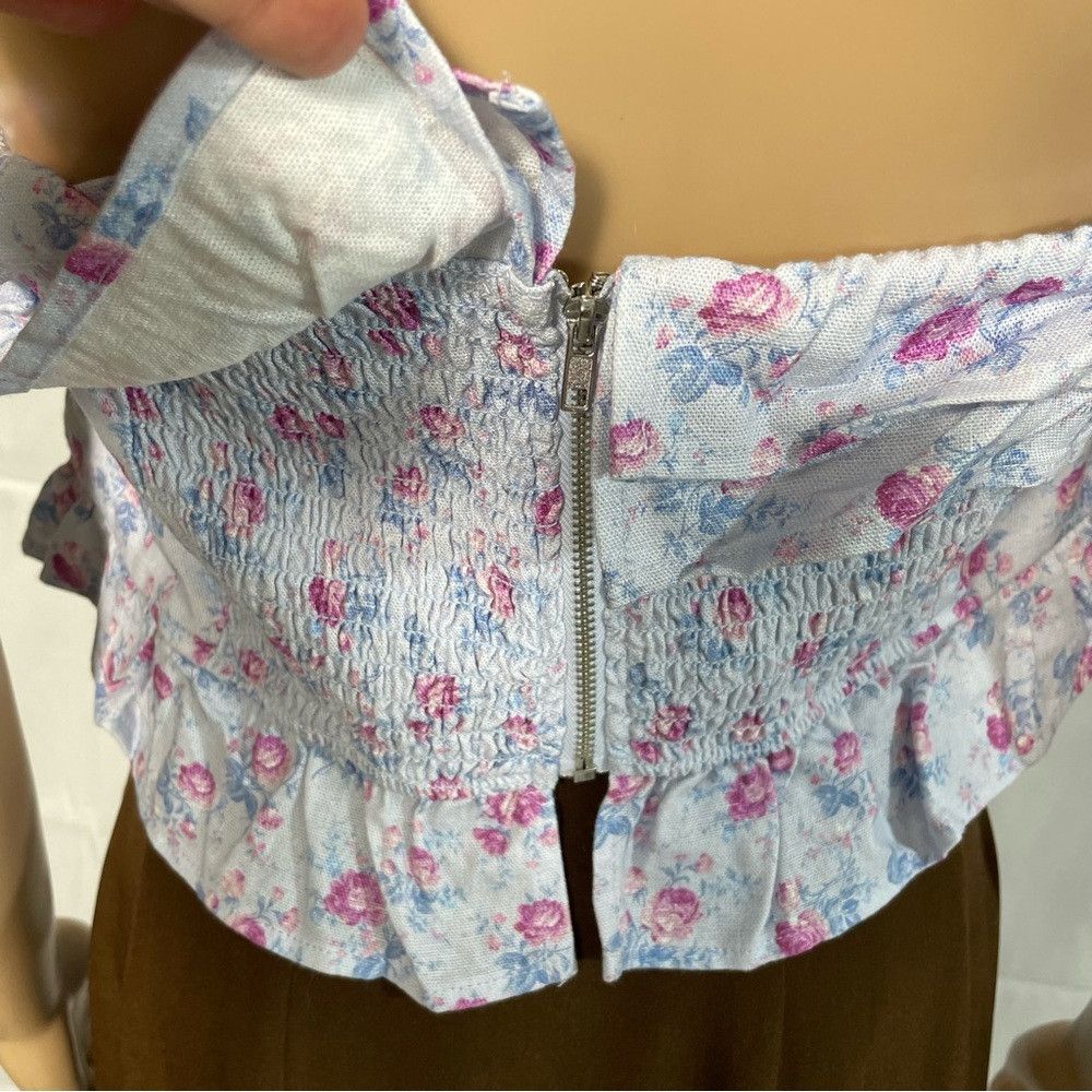 Other New Altar'd State Strapless Floral Linen Blend Top Size XXL Size XXL / US 16-18 / IT 52-54 - 9 Thumbnail