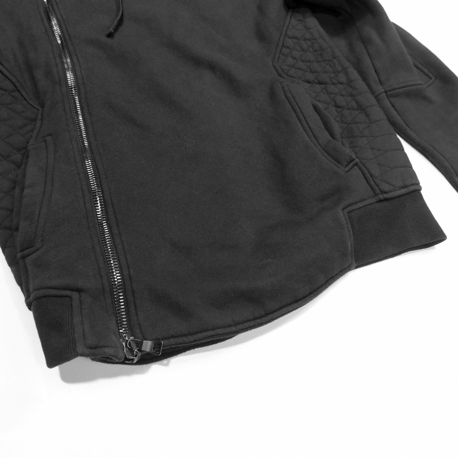 Balmain BALMAIN ASYMMETRICAL MOCK NECK ZIP-HOODIE Size US S / EU 44-46 / 1 - 8 Thumbnail