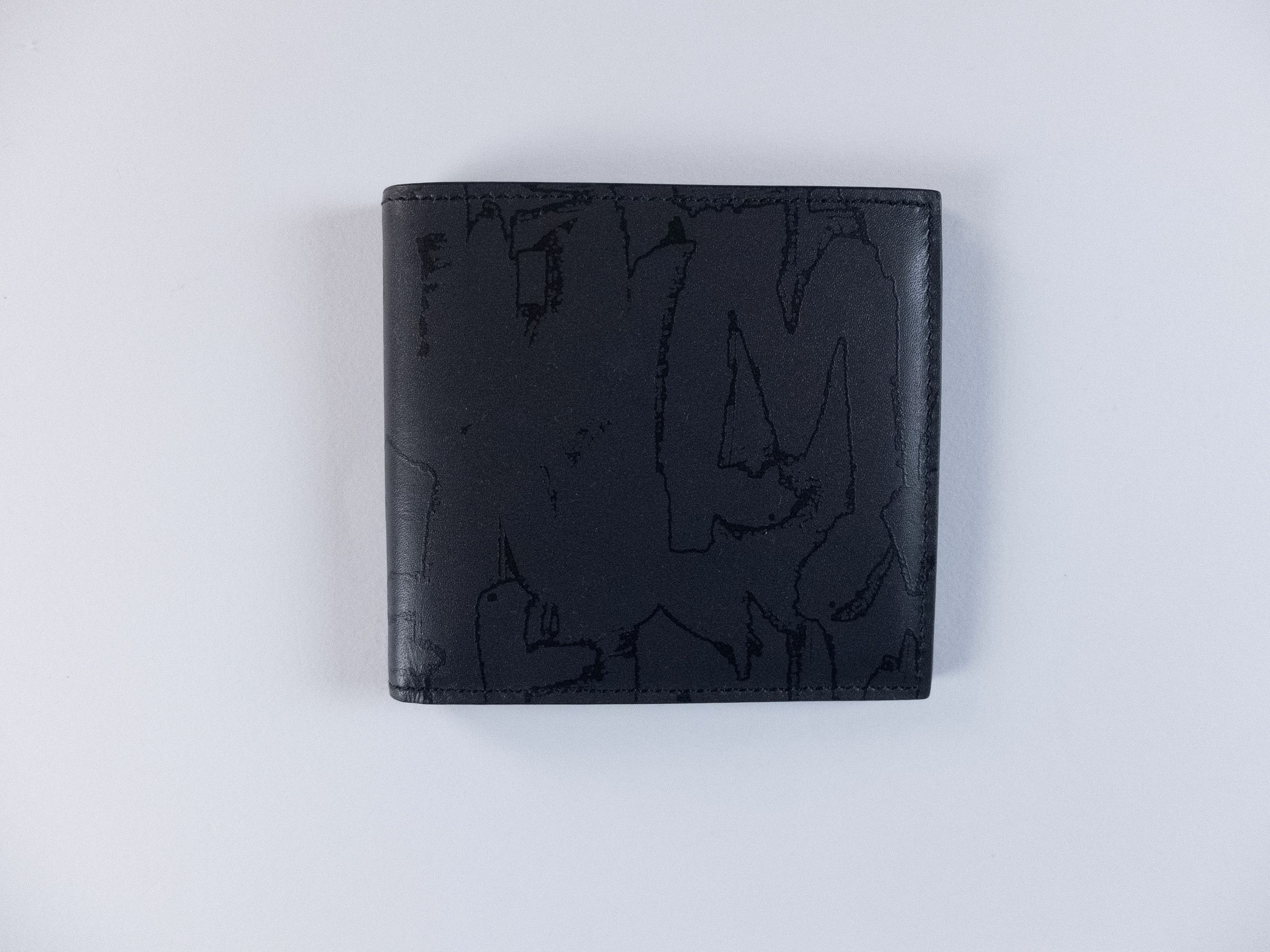 Alexander McQueen ALEXANDER MCQUEEN black abstract logo leather wallet q Size ONE SIZE - 1 Thumbnail