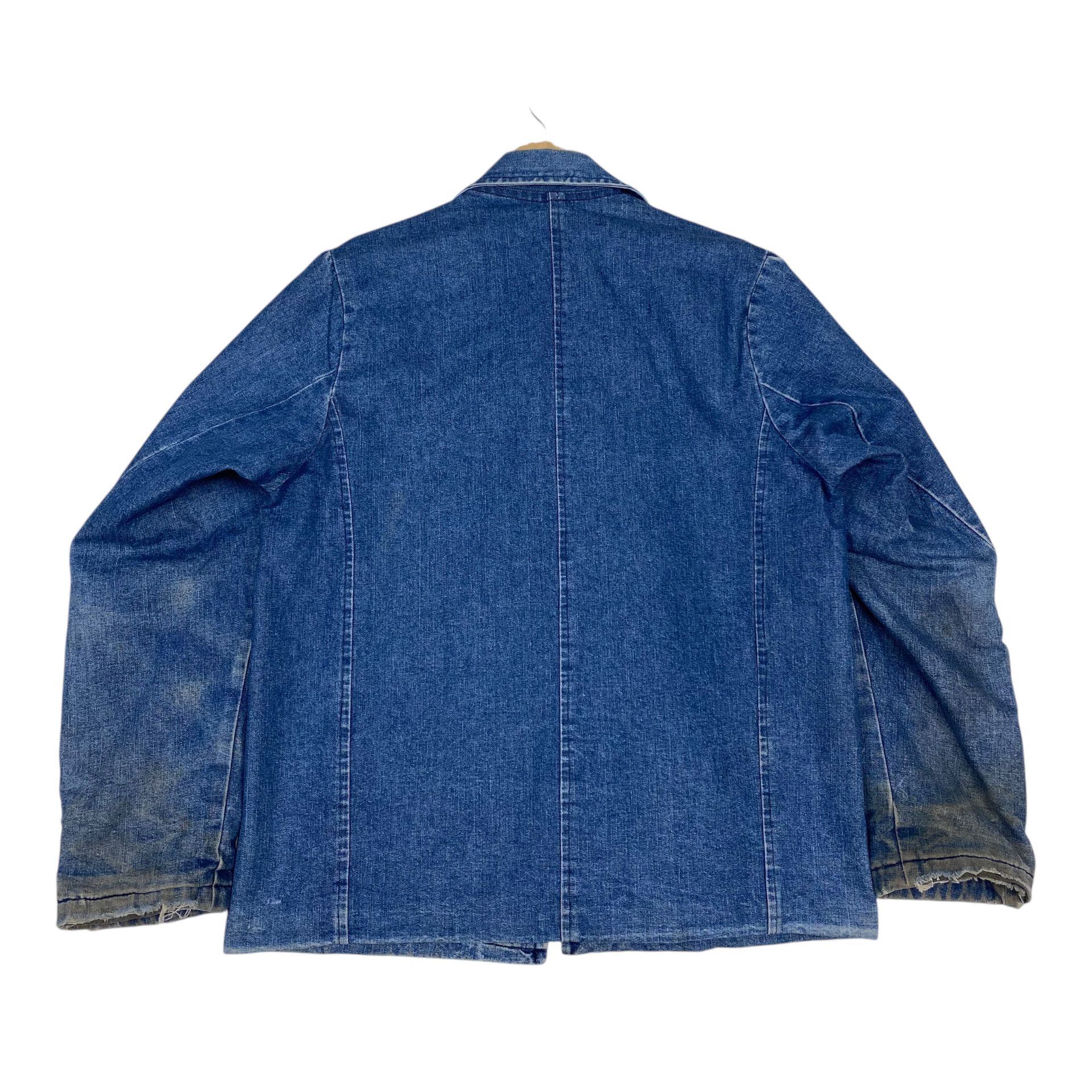 Vintage RARE💥60s USA UNKNOWN WORKER BLANKET DENIM JACKET Size US M / EU 48-50 / 2 - 9 Thumbnail