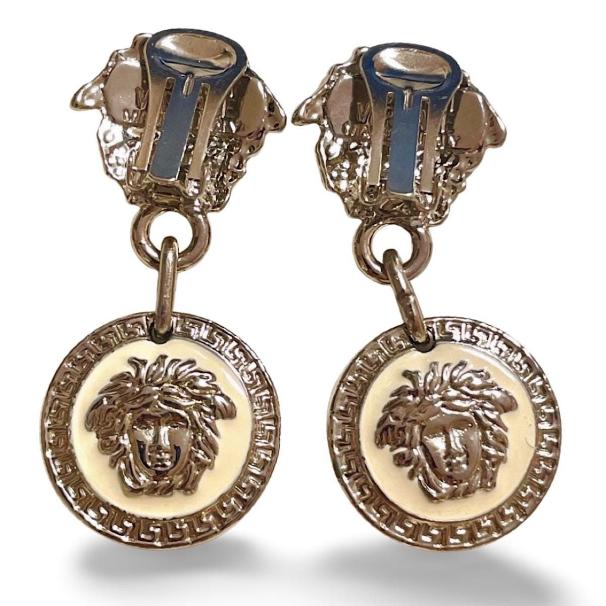 Versace Vintage Gianni Versace medusa face motif dangle earrings Size ONE SIZE - 3 Thumbnail