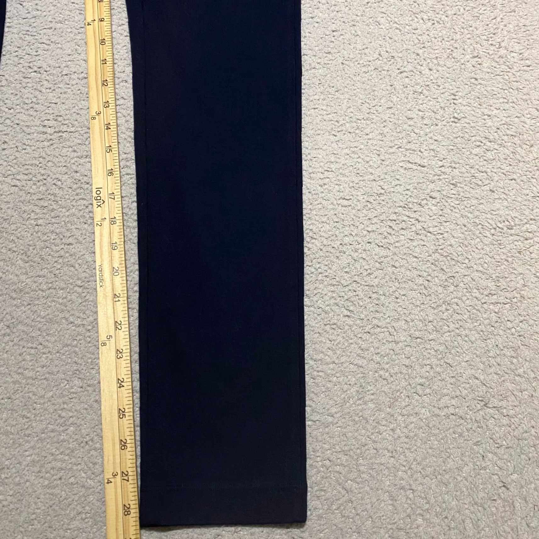 Vince Vince Pants Women's 6 Navy Blue Skinny Zip Pockets Faux Leather Trim Dress Pants Size 28" / US 6 / IT 42 - 5 Thumbnail