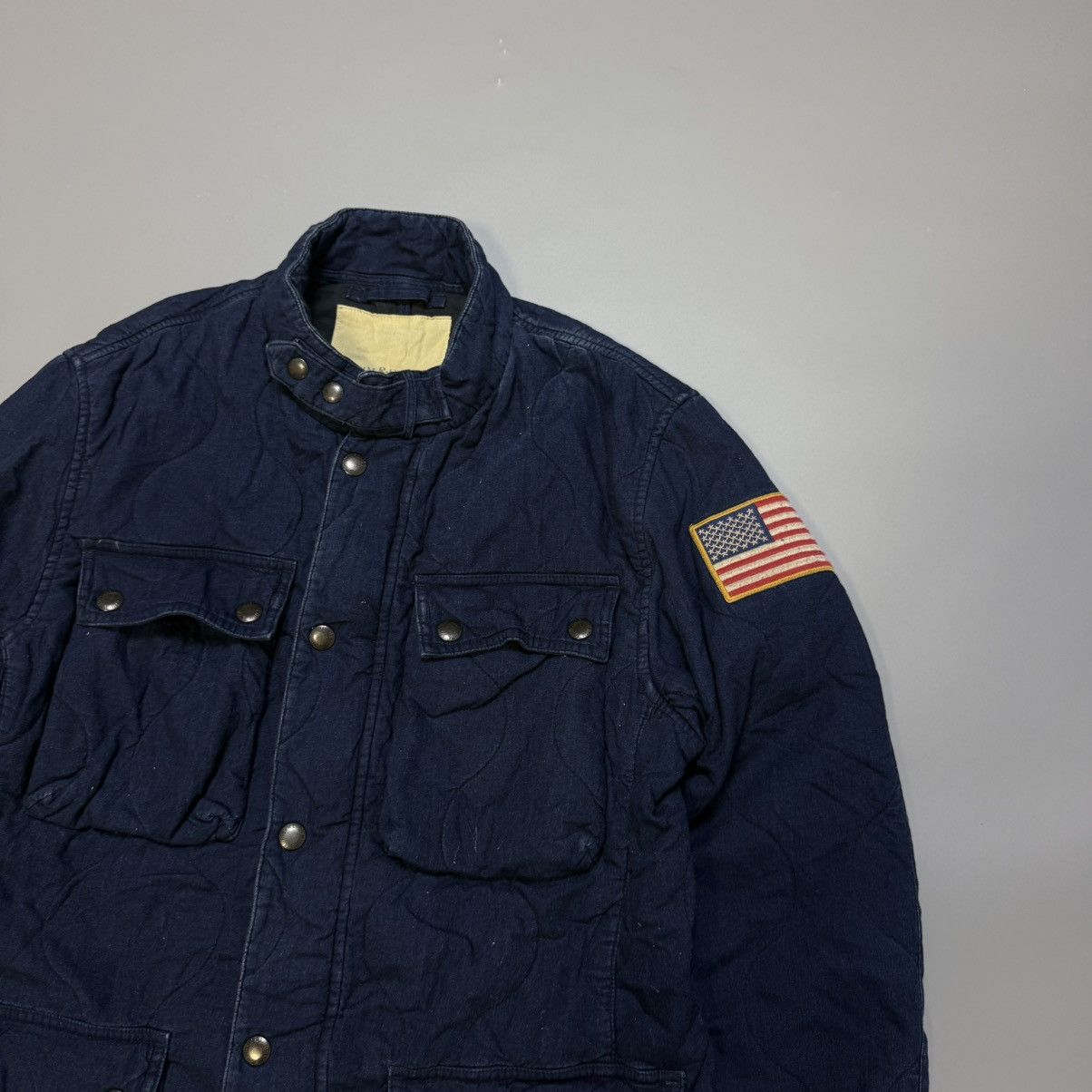 Polo Ralph Lauren Vintage Military Work Jacket Denim Supply Ralph Lauren Size US L / EU 52-54 / 3 - 2 Thumbnail