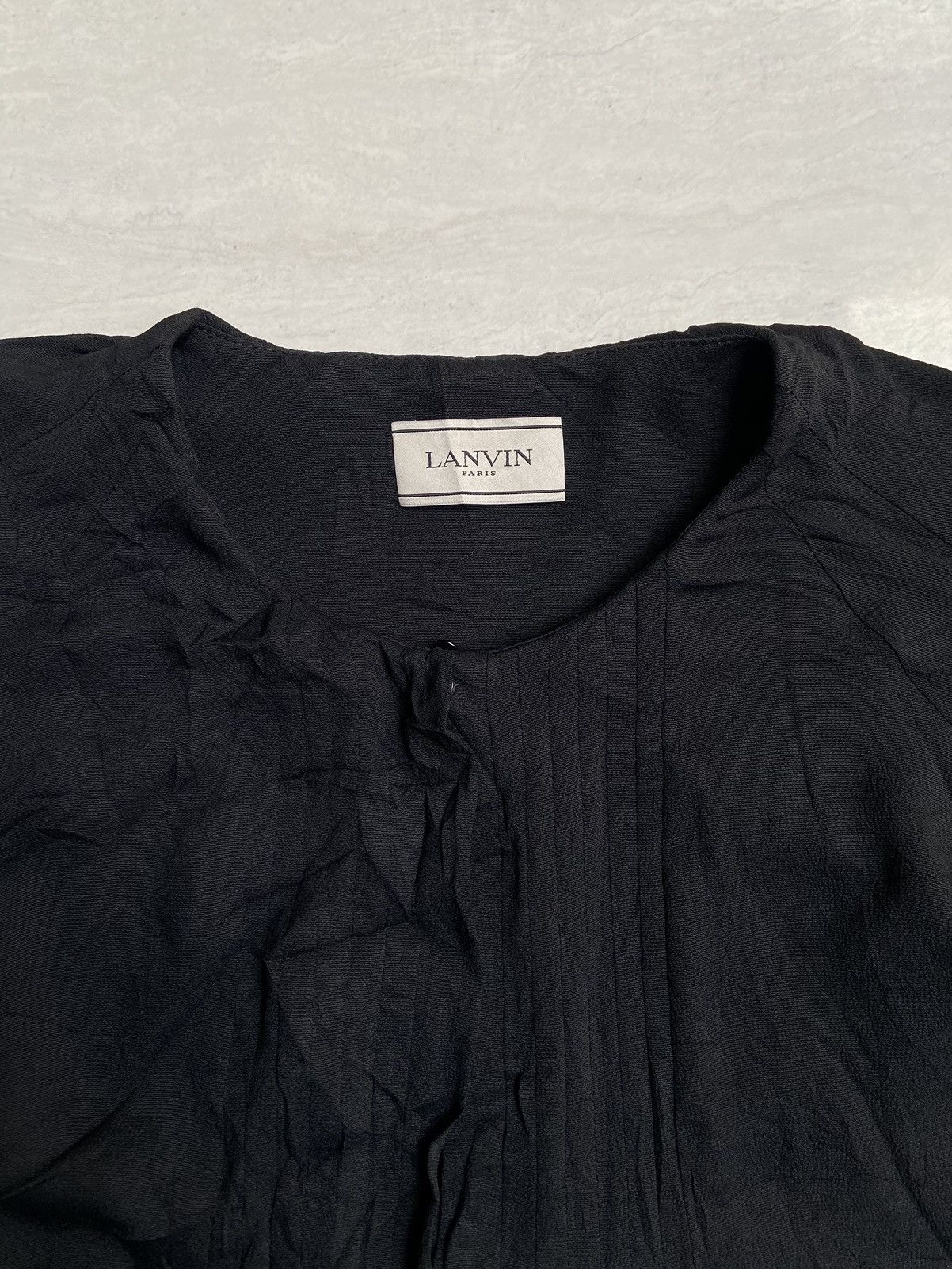 Lanvin LANVIN Black Midi Dress Size S / US 4 / IT 40 - 4 Thumbnail