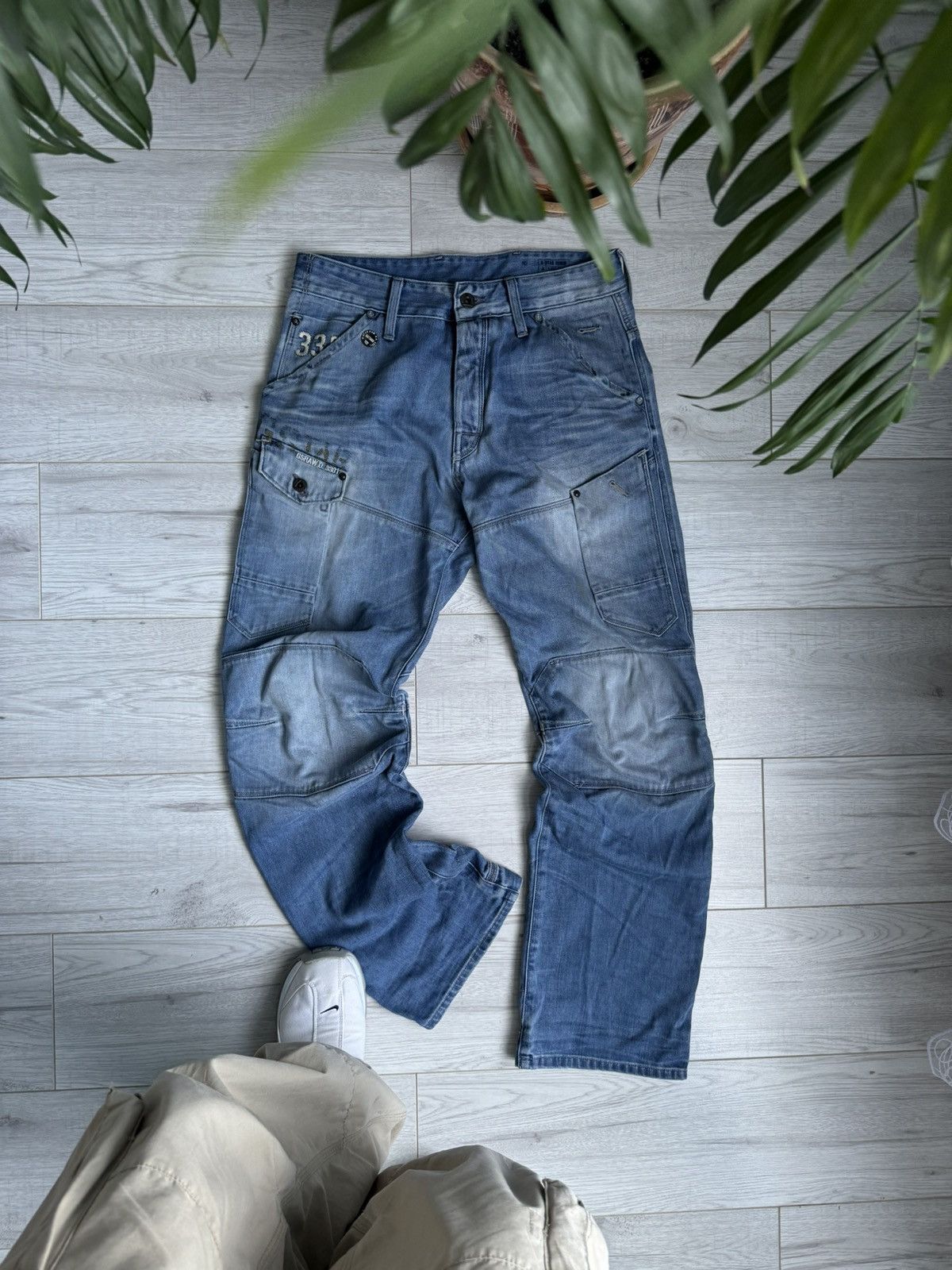G-Star × Vintage Vintage jeans G Star Raw double knee denim pants Size US 32 / EU 48 - 1 Thumbnail