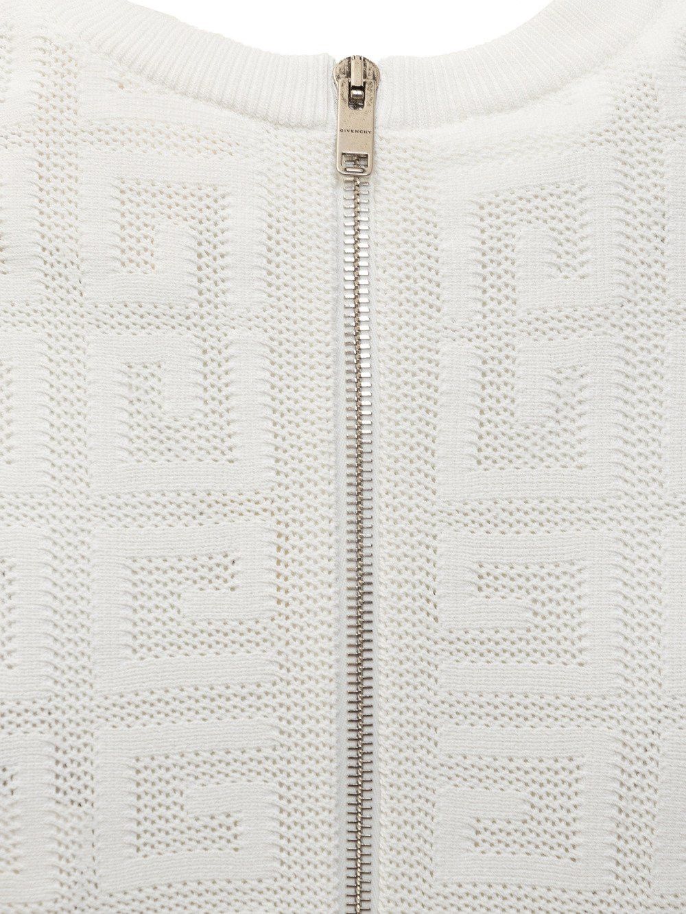 Givenchy o1srvl11e0125 Jacquard Knit Mini Dress in White Size XL / US 12-14 / IT 48-50 - 6 Thumbnail