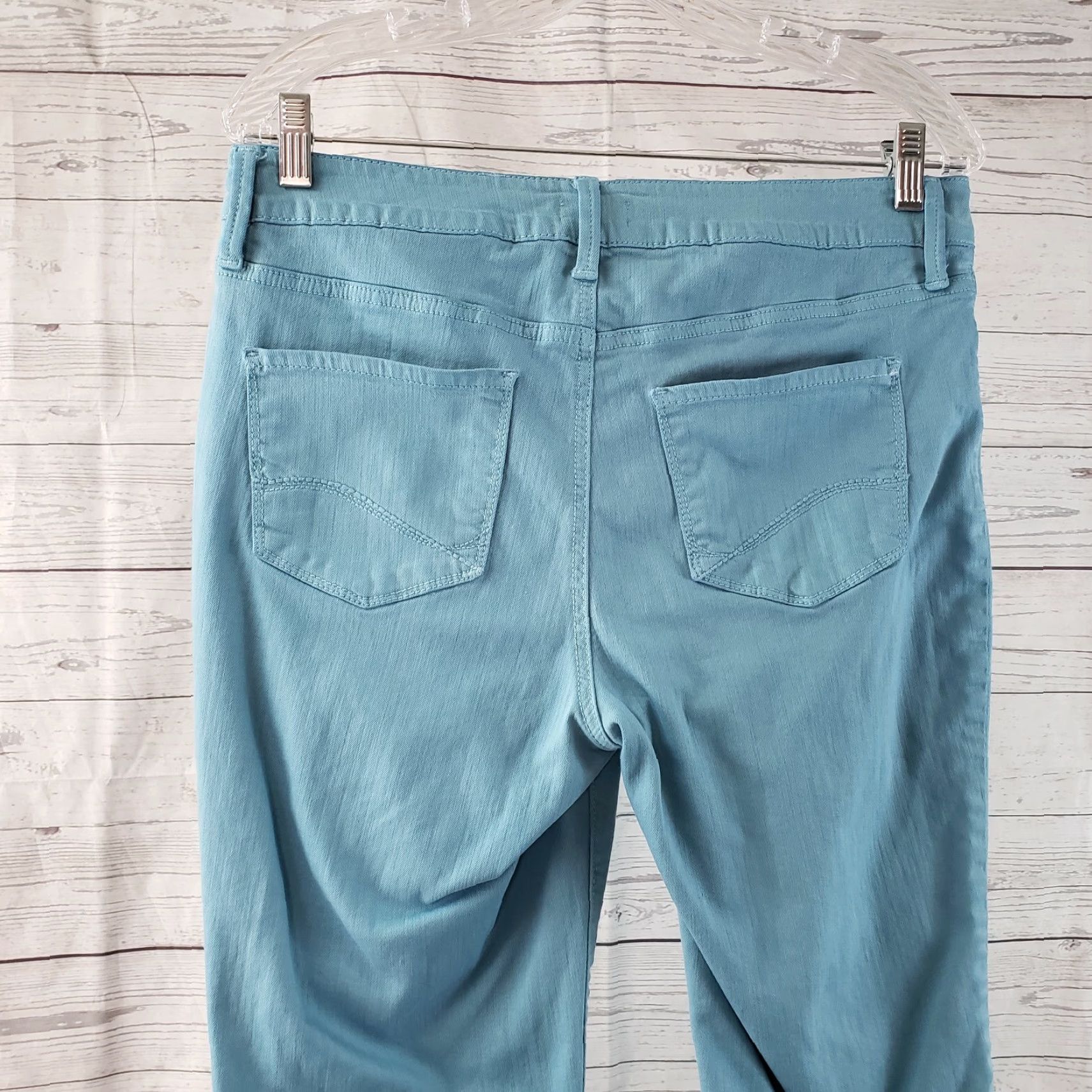 NYDJ VINTAGE not applicable; NYDJ Women's Ankle Jeans Size 10 Solid Blue Mid Rise Skinny Jeans - NYDJ Womens Ankle Jeans 10 Blue Mid Rise Skinny Size 32" / US 10 / IT 46 - 5 Thumbnail