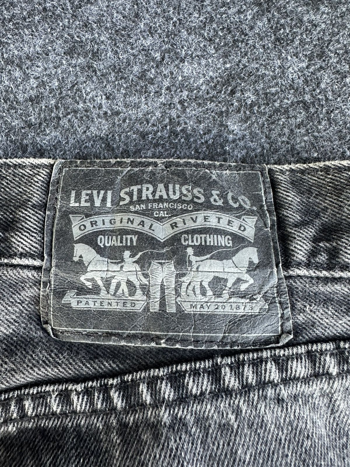 Levi's Y2K Levis 505 Super Black Faded Washed Denim 28x29 D268 Size US 28 / EU 44 - 6 Thumbnail