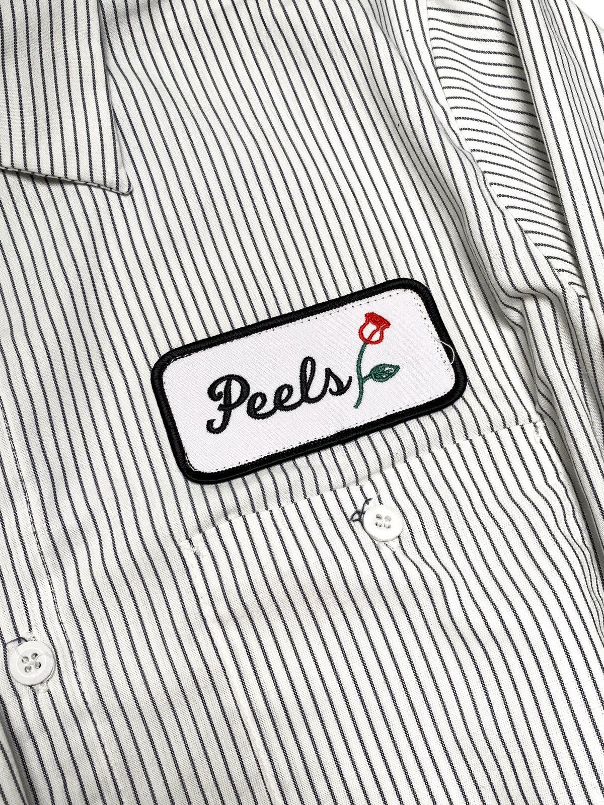 Other Peels NYC Classic Longsleeve Shirt Stripe Rose Patch Size US M / EU 48-50 / 2 - 5 Thumbnail
